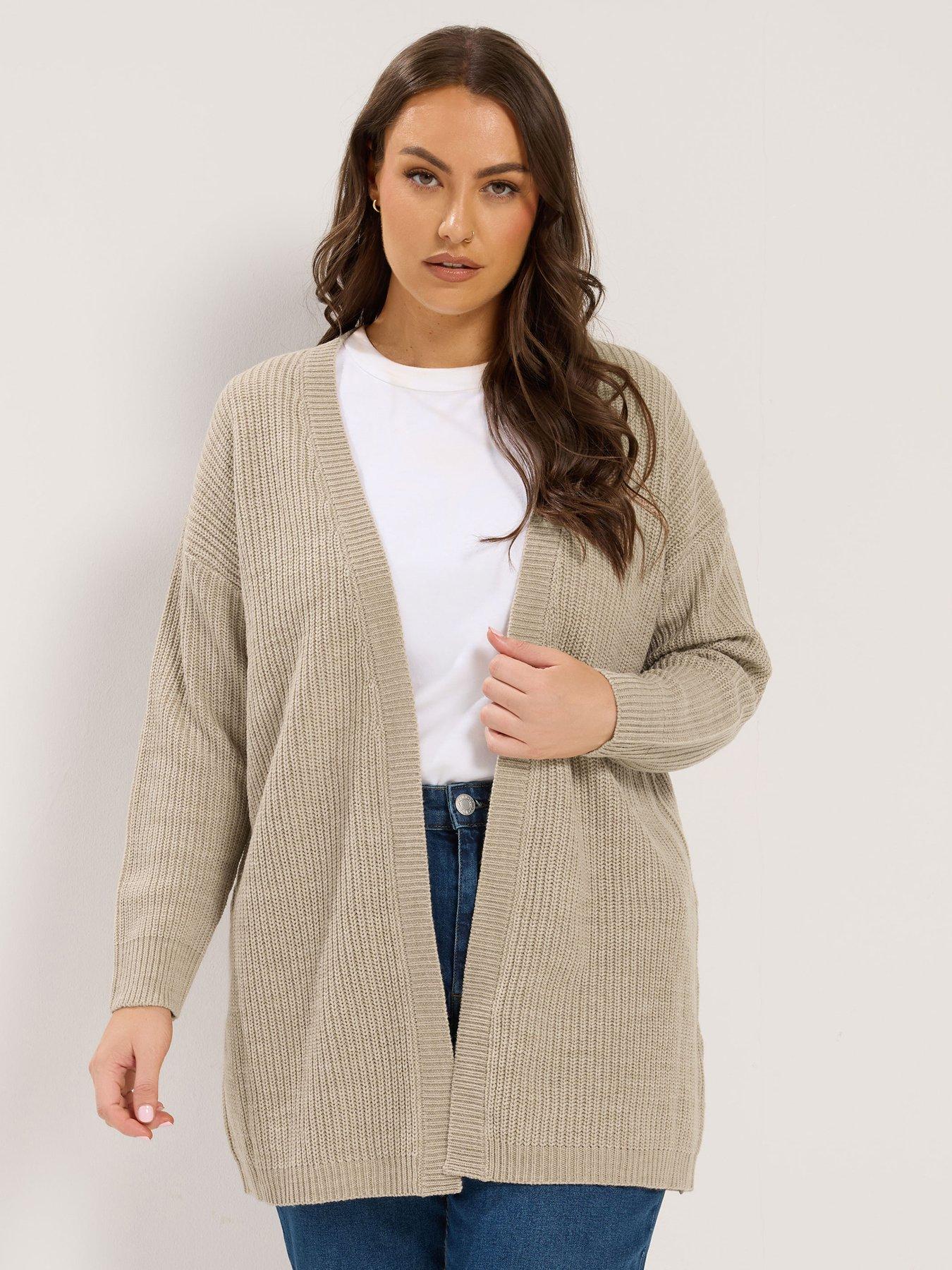 Yours Curve Essential Cardigan - Cream