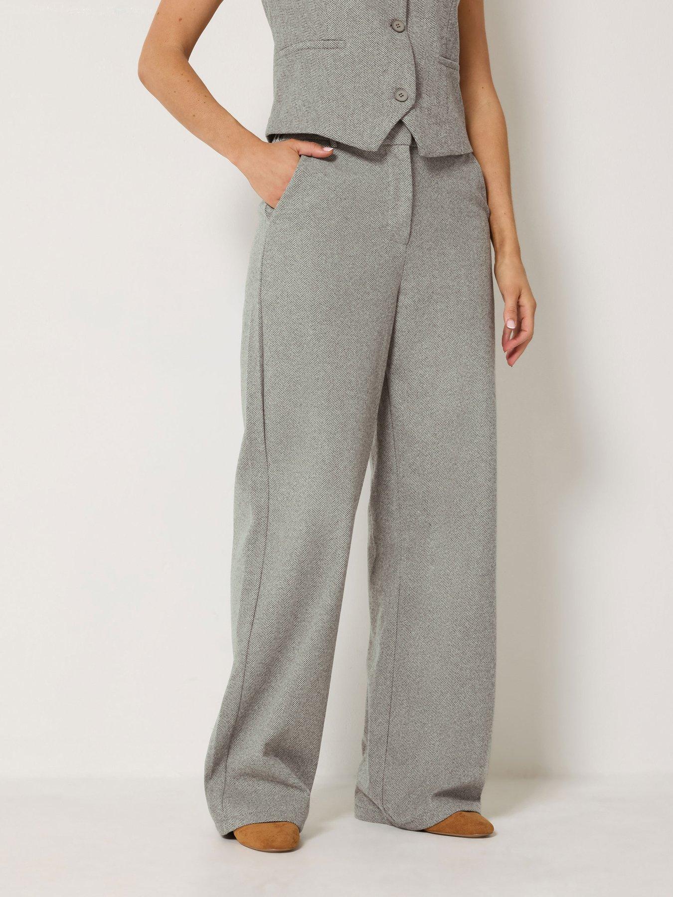 Long Tall Sally Tall Premium Herringbone Trouser 36"