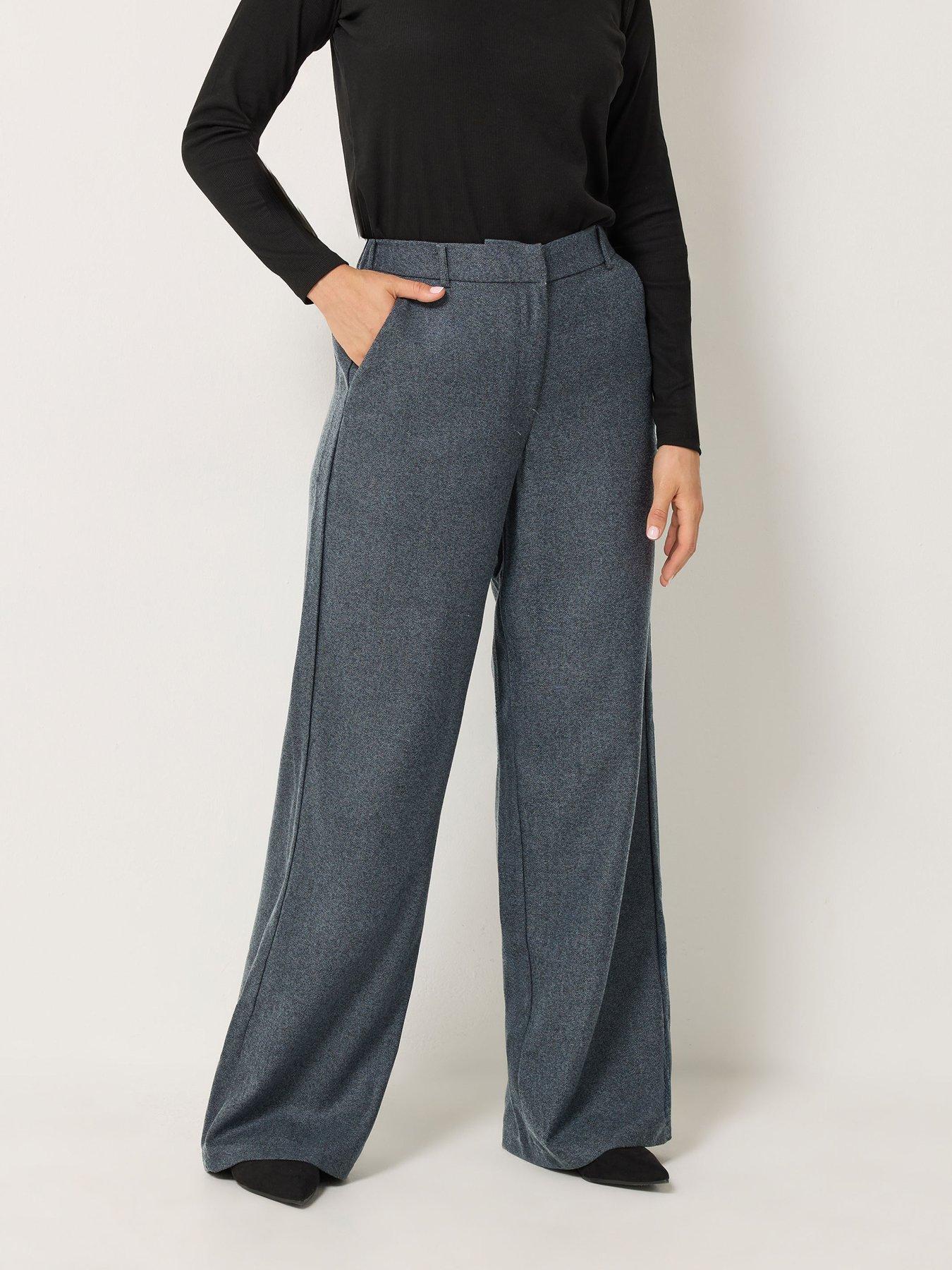 Long Tall Sally Tall Premium Herringbone Trouser 34"