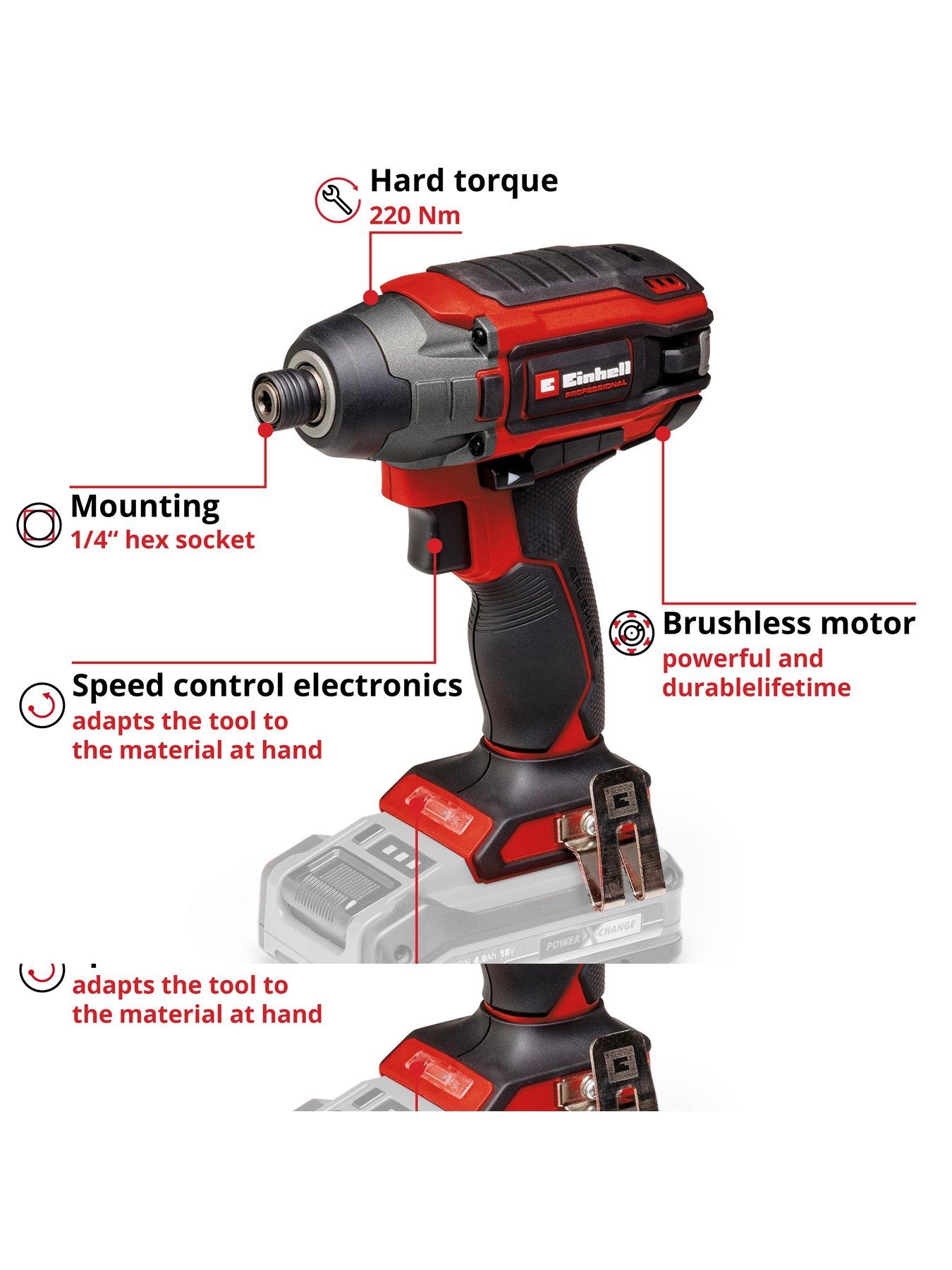 Image 3 of 6 of Einhell PXC 18V 220Nm Professional Brushless Impact Driver, Body Only