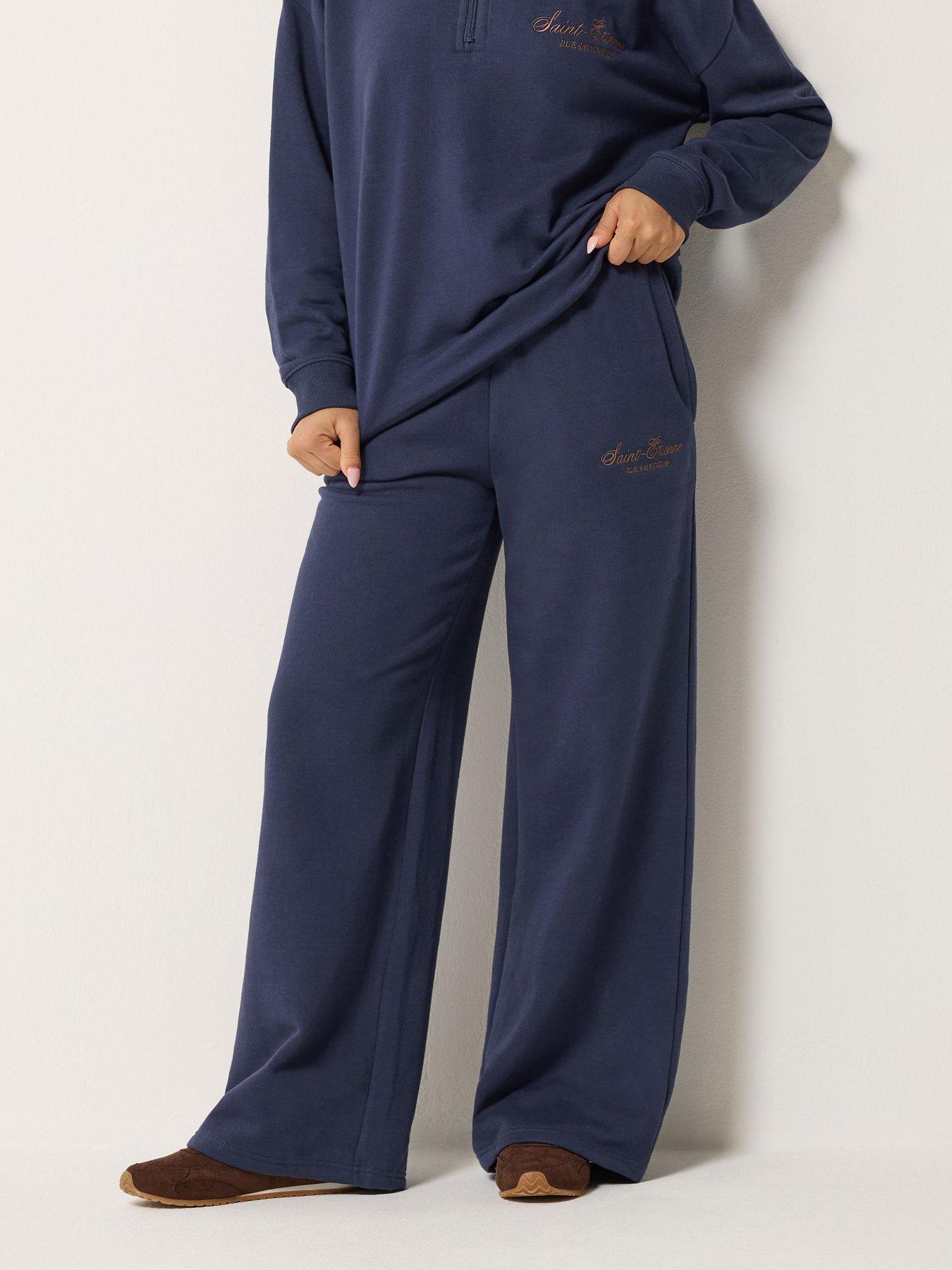 PixieGirl Petite Wide Leg Jogger - Blue