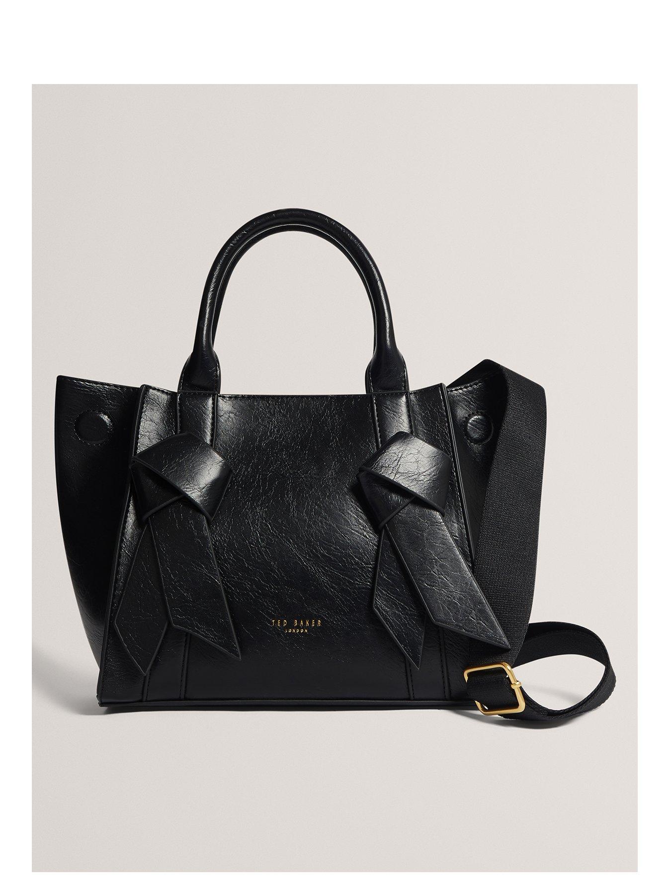 Ted Baker Medium Tote Bag with Knot Bow Detail - Black