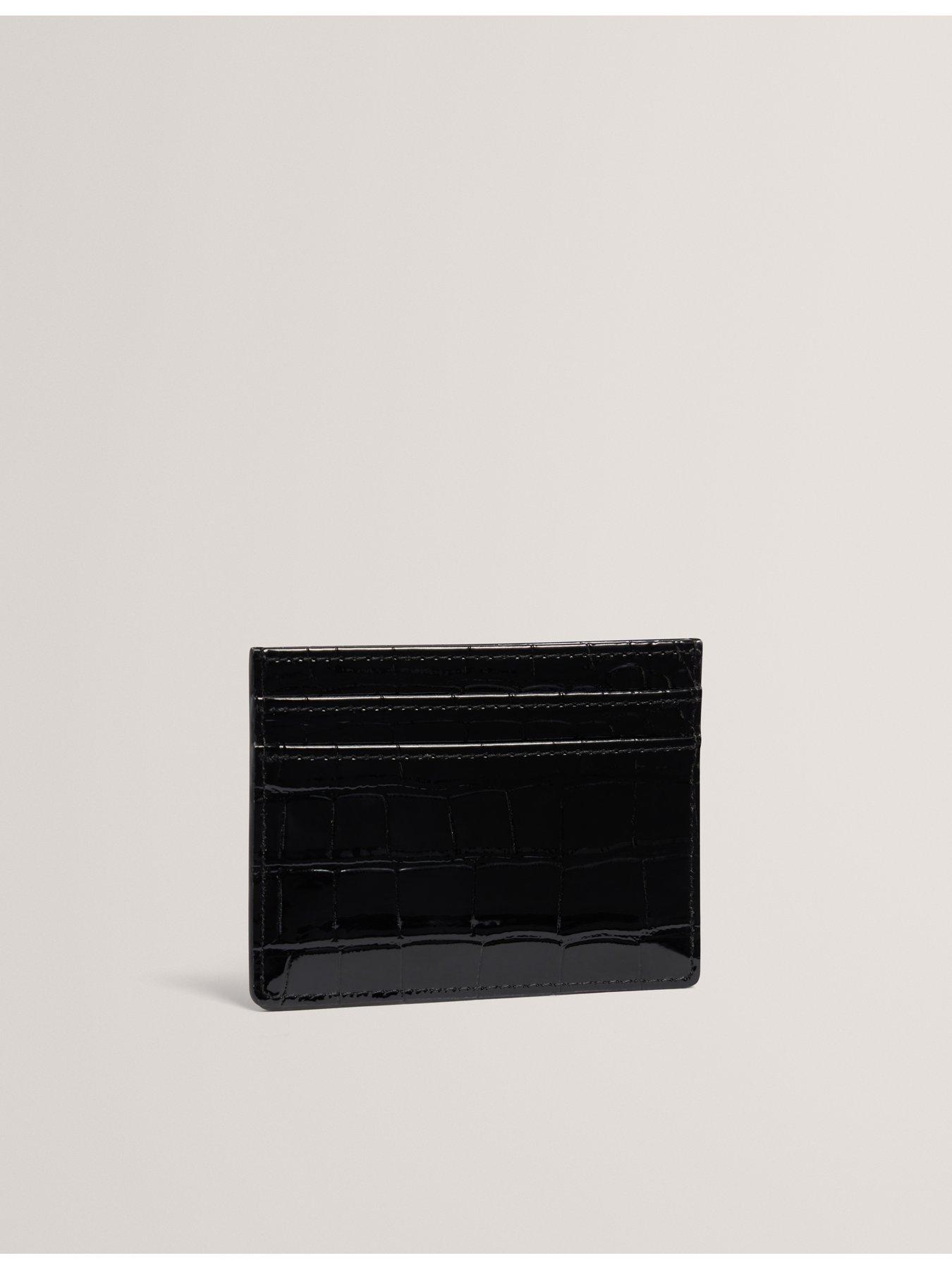 Image 3 of 3 of Ted Baker Croc Effect Card Holder - Black