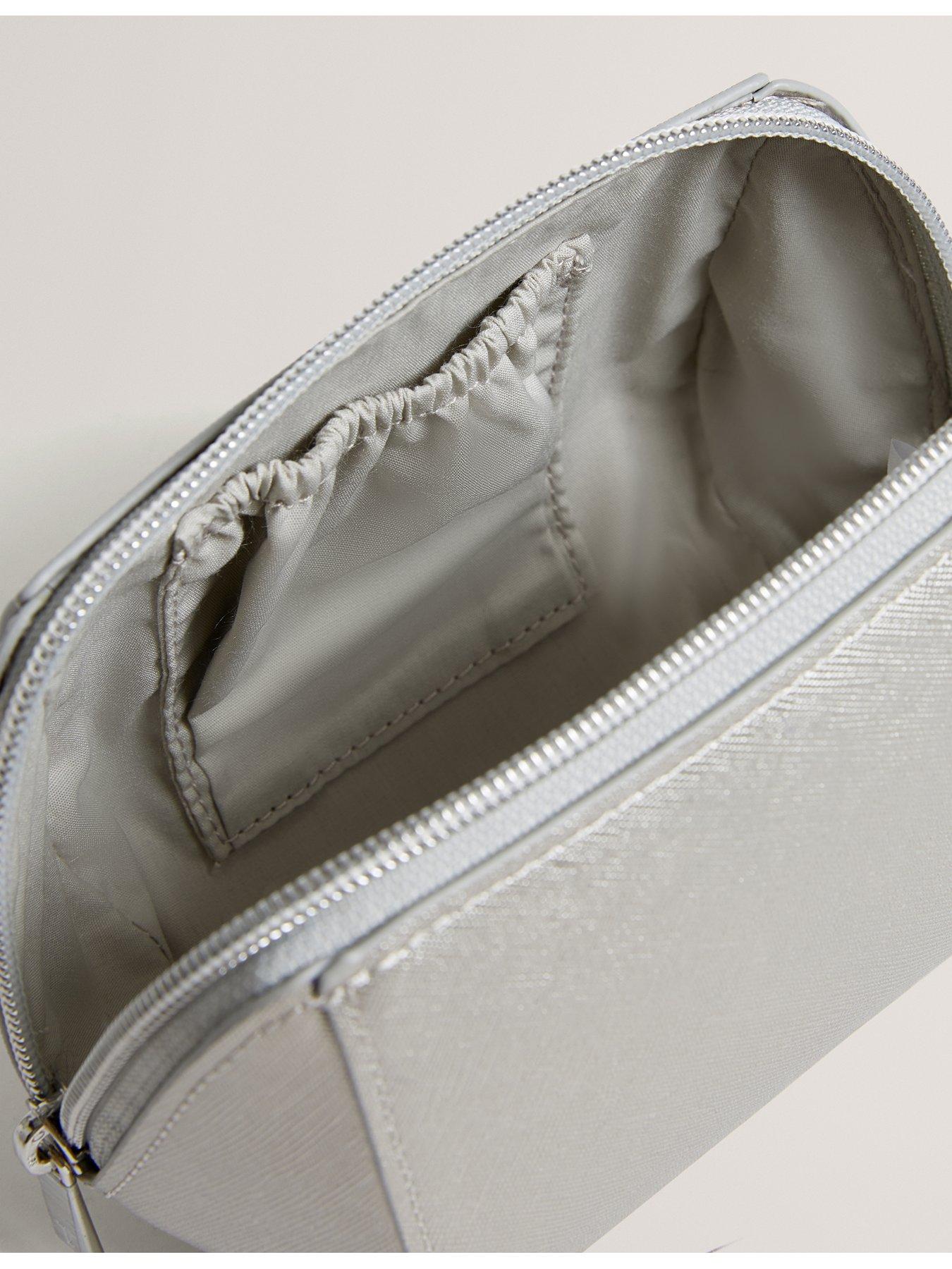 Image 3 of 3 of Ted Baker Crosshatch Wash Bag - Silver