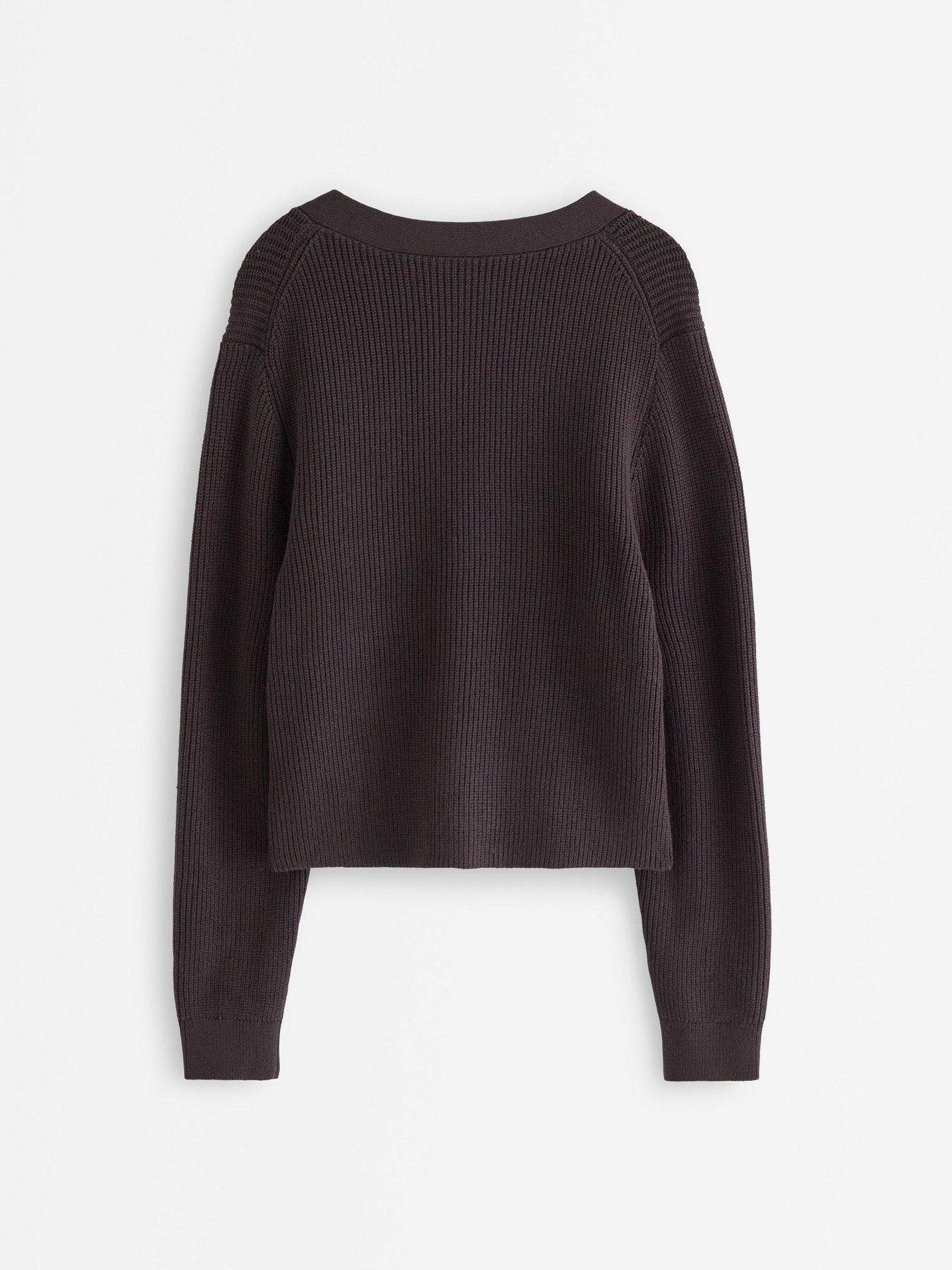 Image 3 of 4 of Lindex Women's Blanka Button-Front Cardigan - Brown