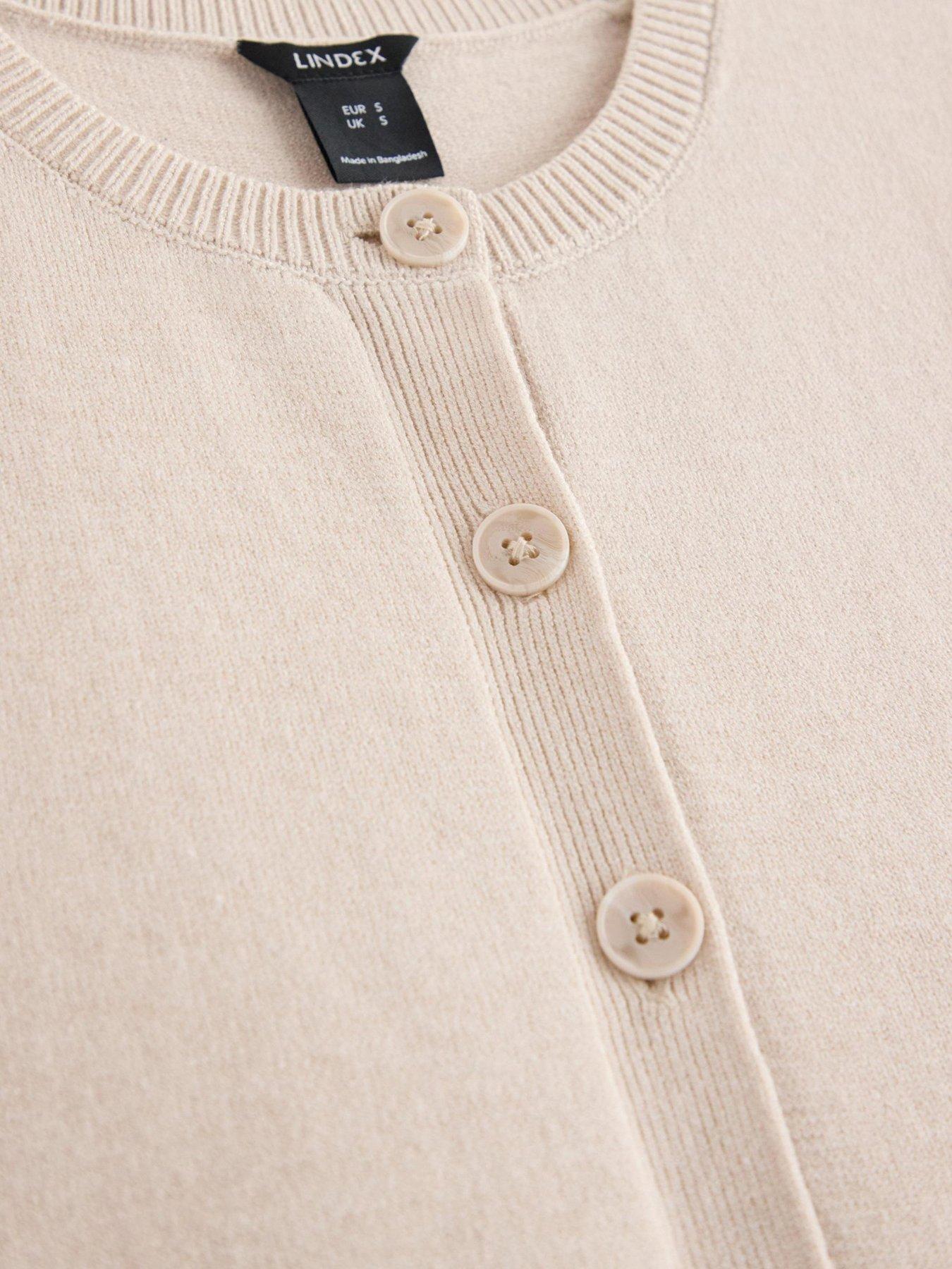 Image 4 of 4 of Lindex Women's Knitted Button-Front Vest - Light Beige
