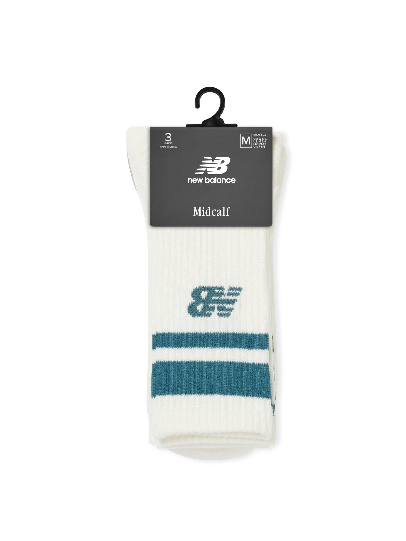 Image 3 of 3 of New Balance Womens Stripe Midcalf 3 Pack Socks - Neutral