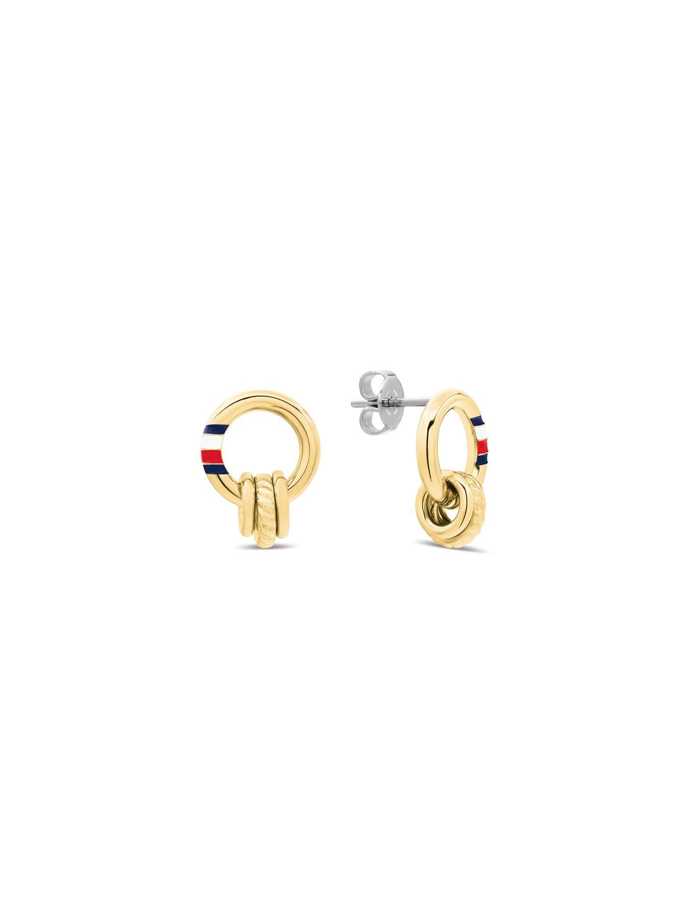 Image 2 of 2 of Tommy Hilfiger Women's Gold Plated Earrings