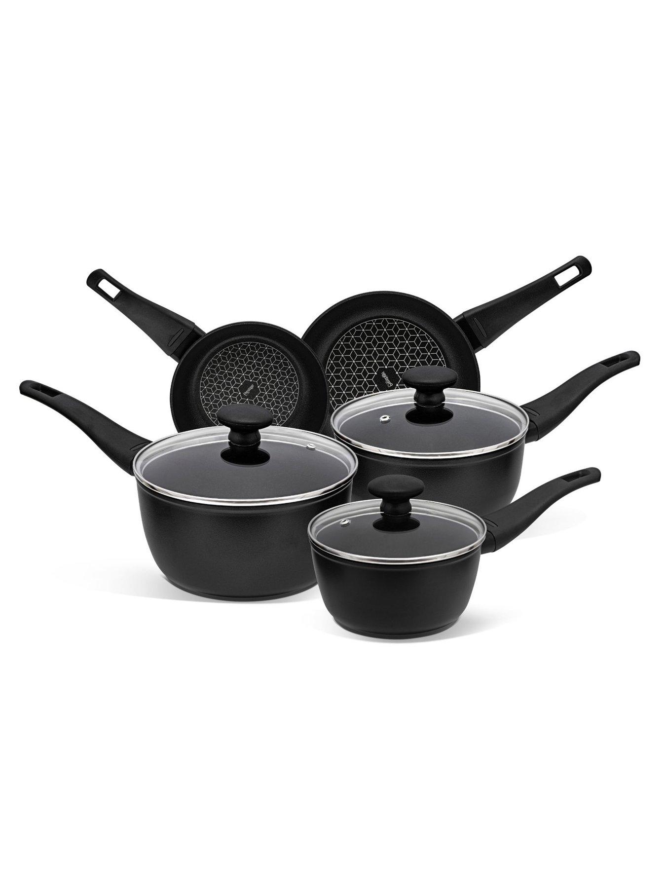 Prestige Prestige Thermo Smart Cookware Set, 5pce (16, 18,  &  20cm S/pans, 20  &  24cm Fry)