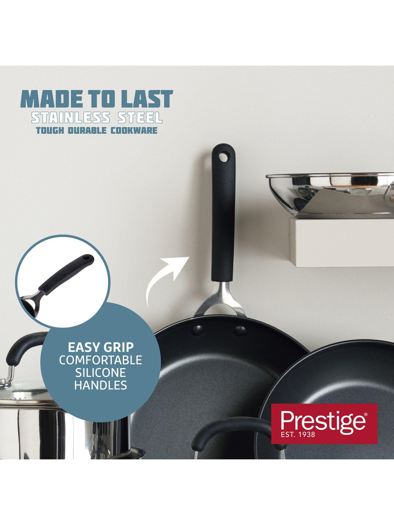 Image 6 of 8 of Prestige Made To Last Stainless Steel 5pce Set (16,18 &amp; 20cm S/pans, 21 &amp; 25cm Uncoated Frys)