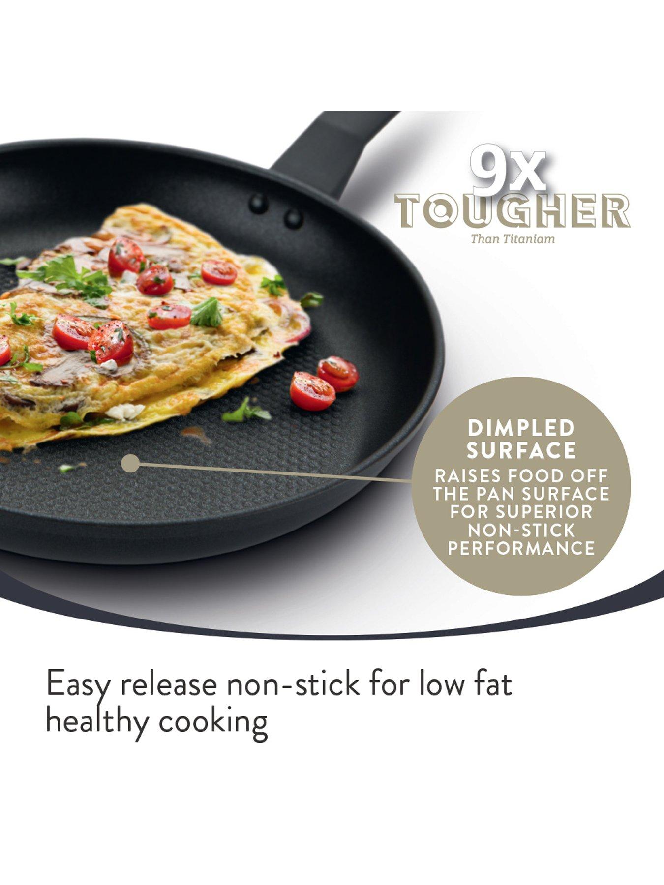 Image 4 of 8 of Prestige 9 x Tougher twinpack - 21cm fry/omelette pan &amp; 20cm 4 cup egg poacher