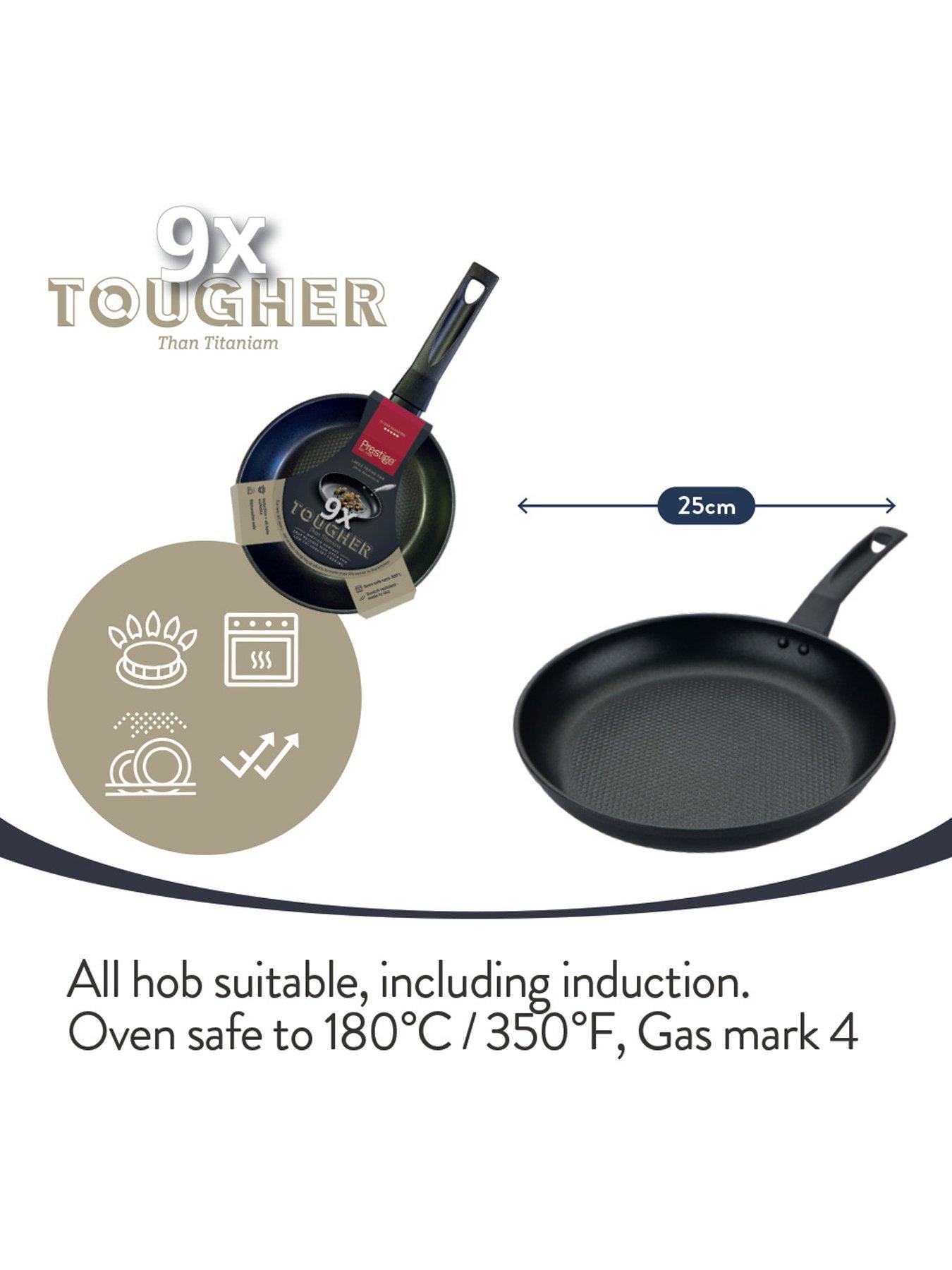 Image 7 of 8 of Prestige 9 x Tougher twinpack - 21cm fry/omelette pan &amp; 20cm 4 cup egg poacher