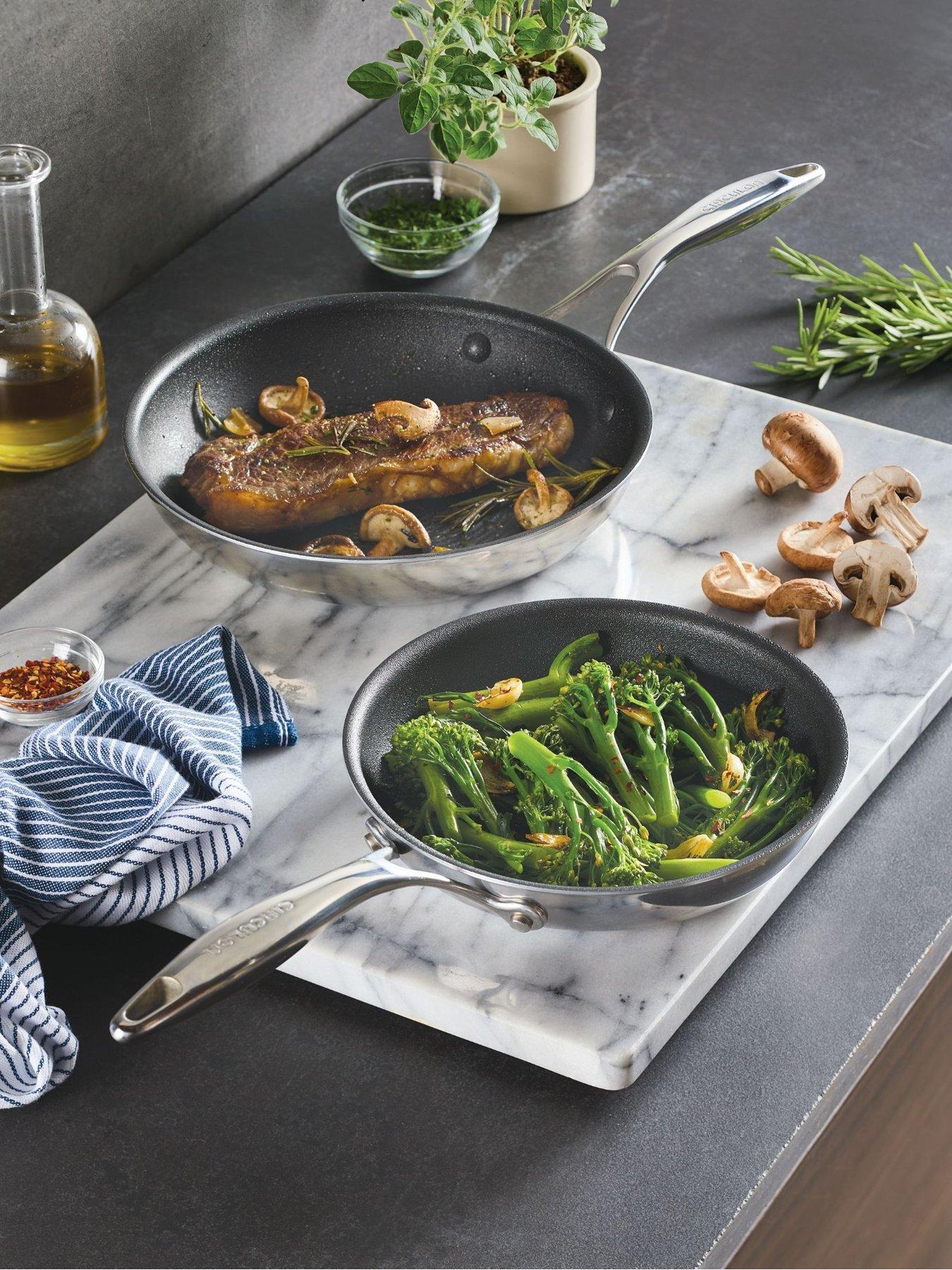 Circulon Circulon Clad Series Frypan Twin Pack, 22cm  &  25cm