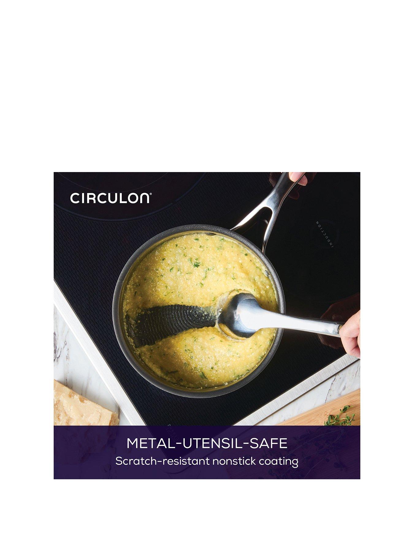 Image 2 of 8 of Circulon Clad Series 3 Piece Set - 16cm &amp; 20cm Saucepans &amp; 25cm Frypan
