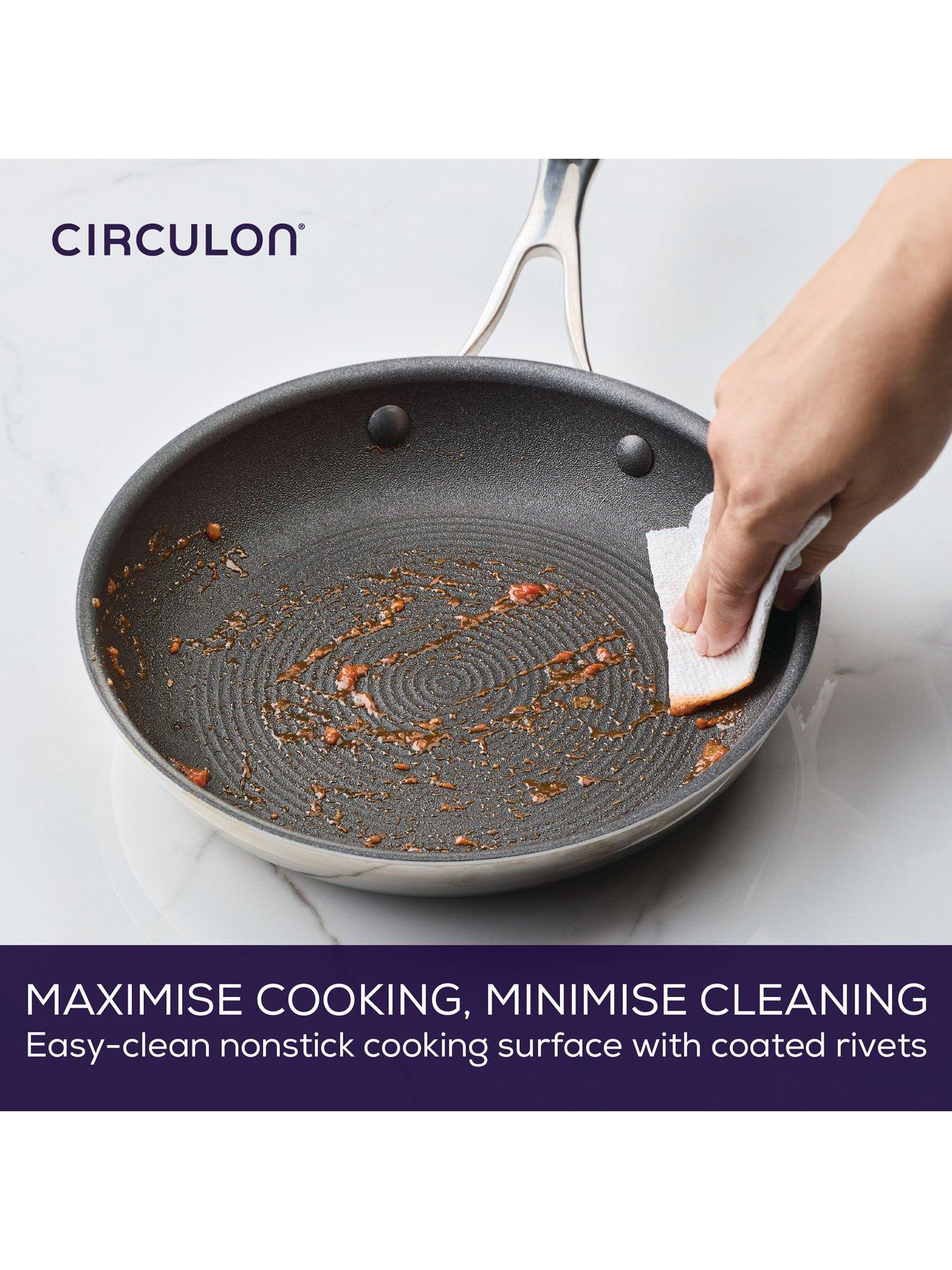 Image 3 of 8 of Circulon Clad Series 3 Piece Set - 16cm &amp; 20cm Saucepans &amp; 25cm Frypan