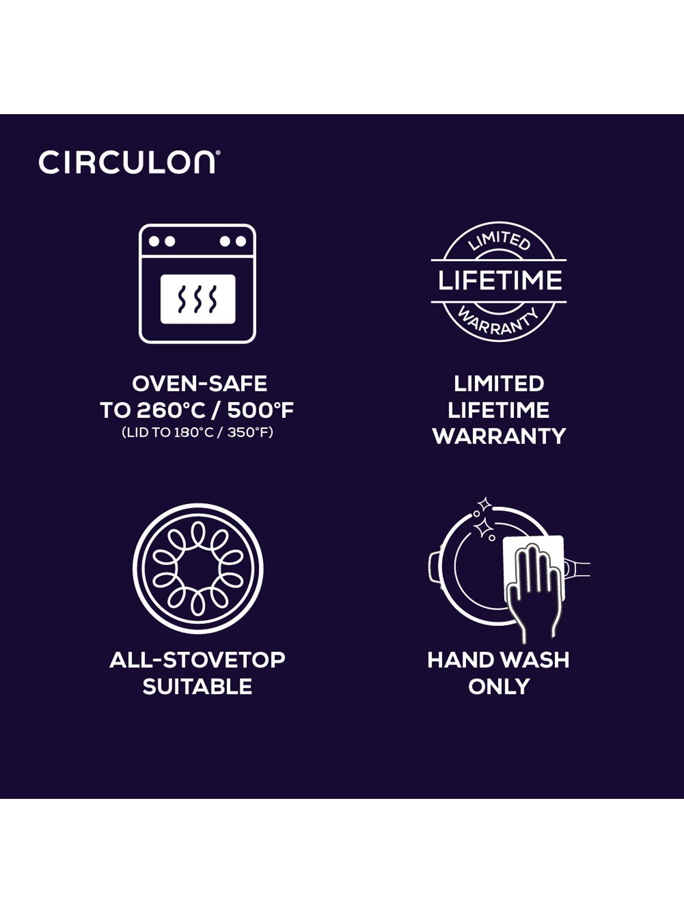 Image 6 of 8 of Circulon Clad Series 3 Piece Set - 16cm &amp; 20cm Saucepans &amp; 25cm Frypan