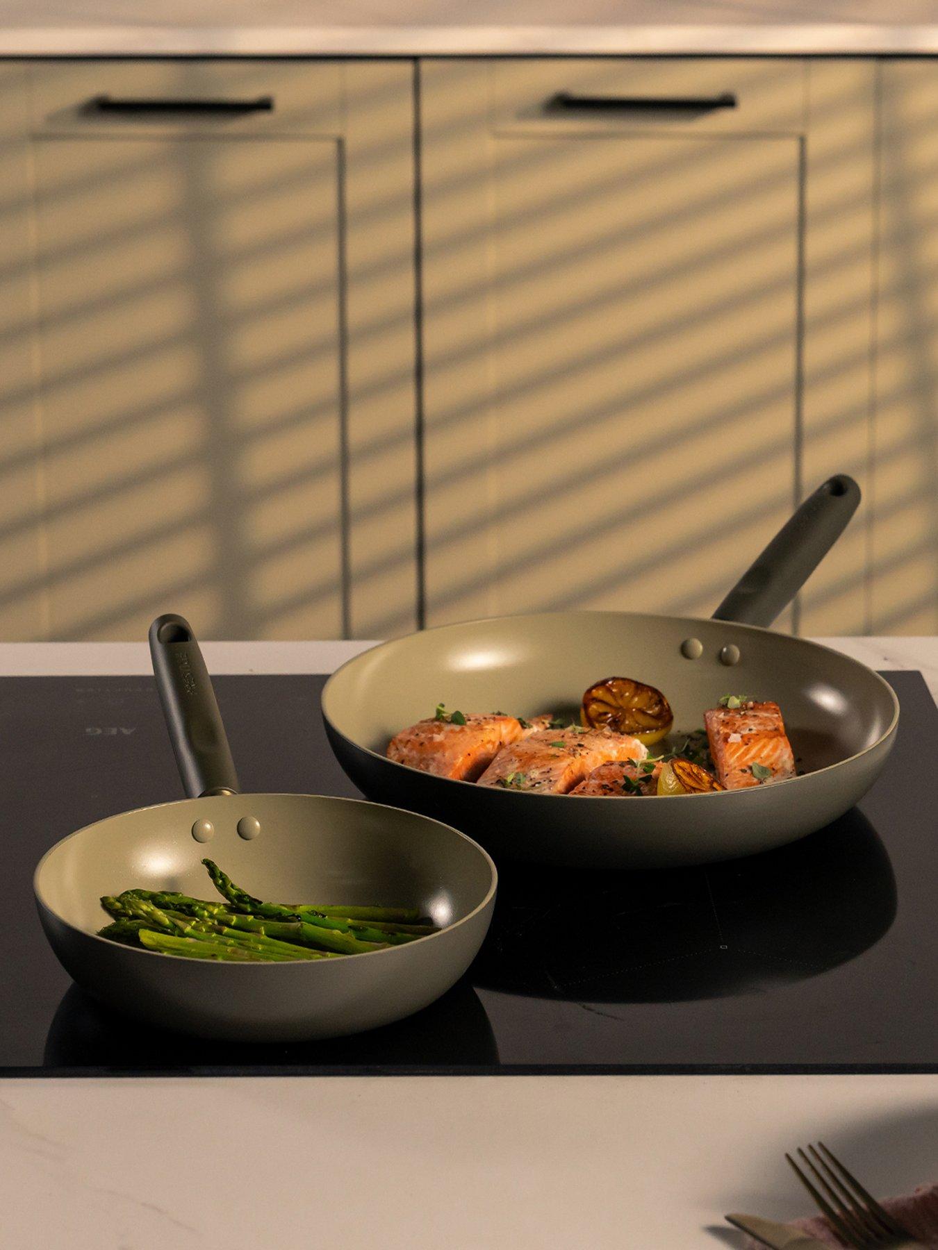 Image 5 of 5 of Prestige Ceramic Non-Stick Frying Pans &amp; Saucepans with Lids, Set of 5 - Urban Olive