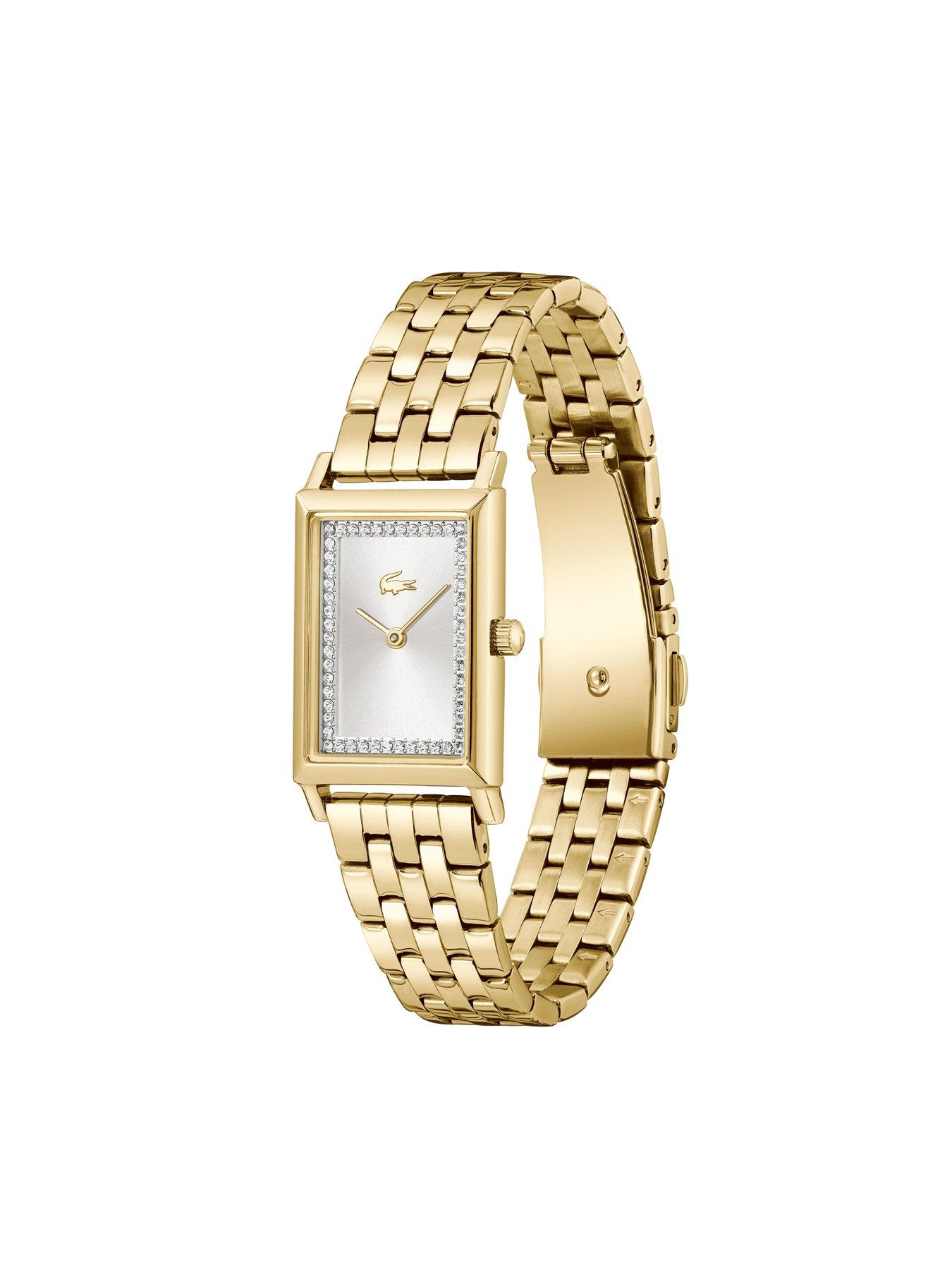 Image 2 of 5 of Lacoste Catherine Silver White Dial and Gold Bracelet Watch
