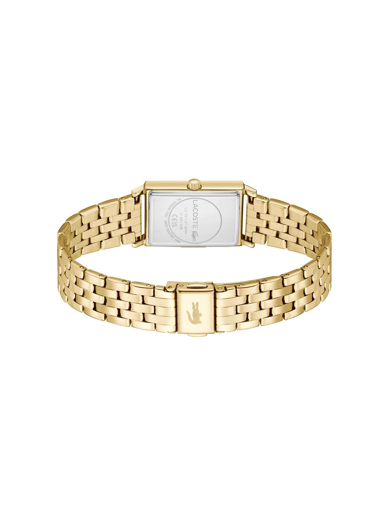 Image 3 of 5 of Lacoste Catherine Silver White Dial and Gold Bracelet Watch