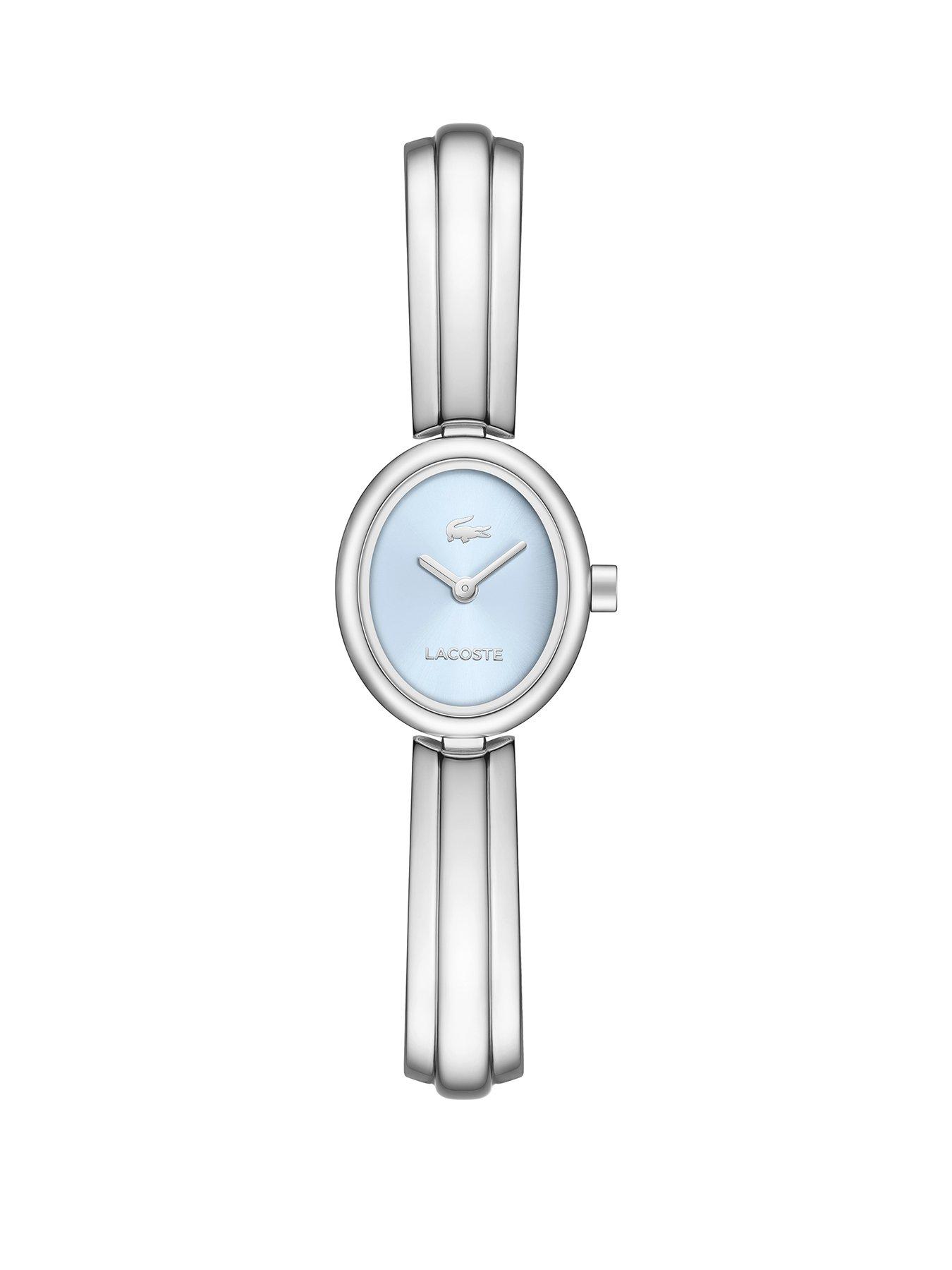 Lacoste Suzanne Ice Blue Dial and Stainless Steel Bangle Bracelet Watch