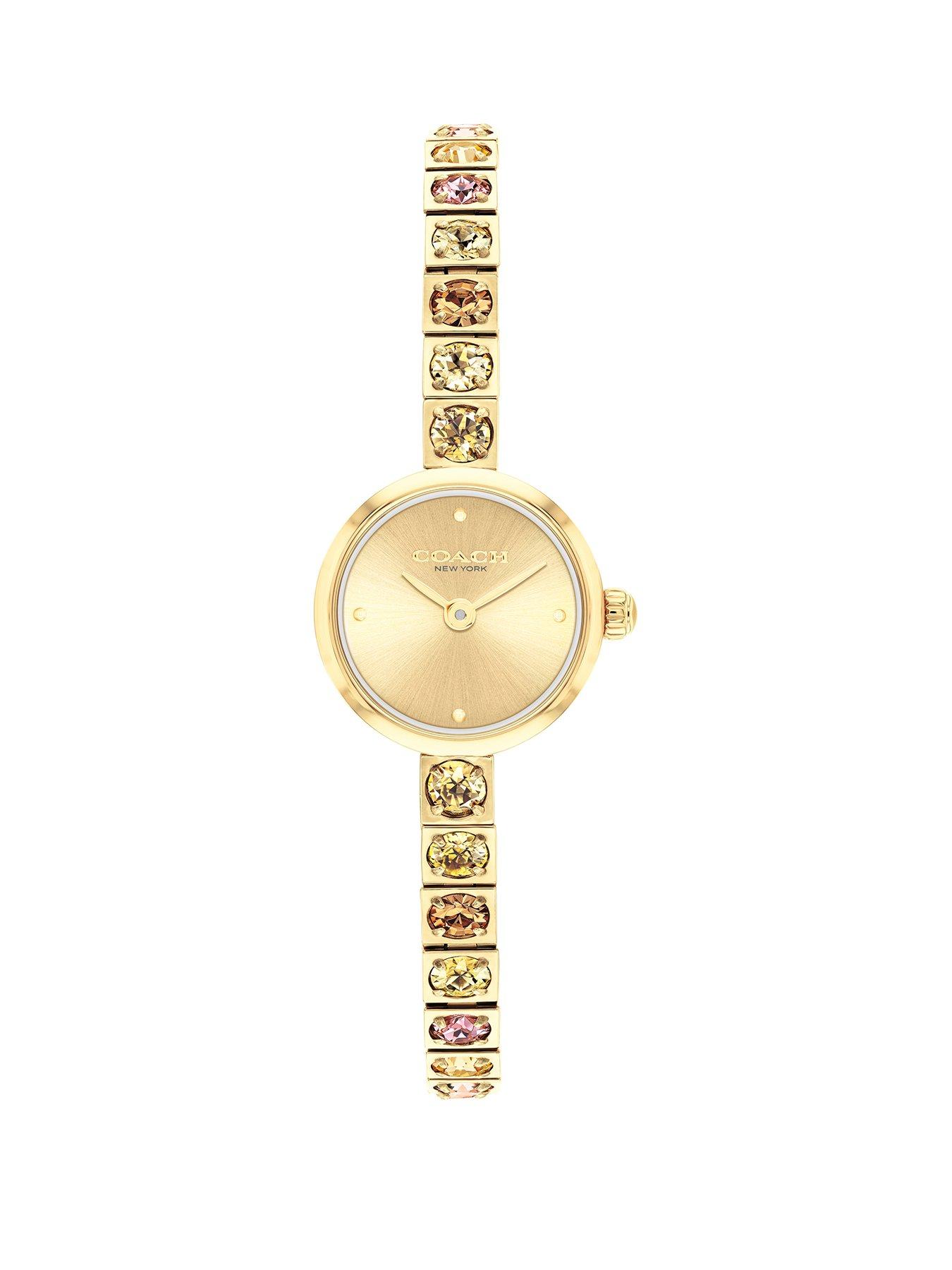 Image 1 of 4 of COACH Ladies Iris Gold Plated Tennis Bracelet Watch
