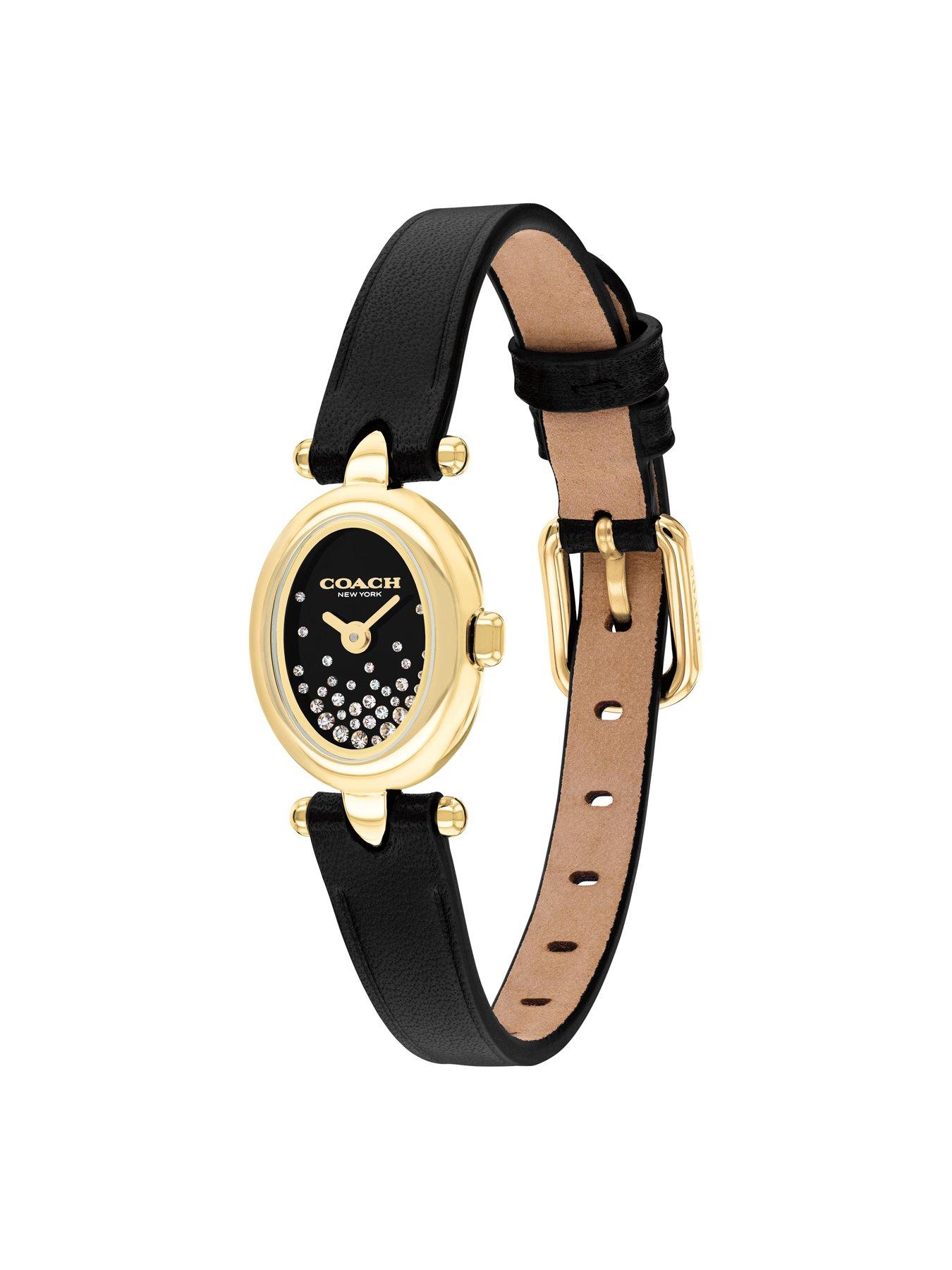Image 2 of 4 of COACH Ladies Sammy Black Leather Strap Watch