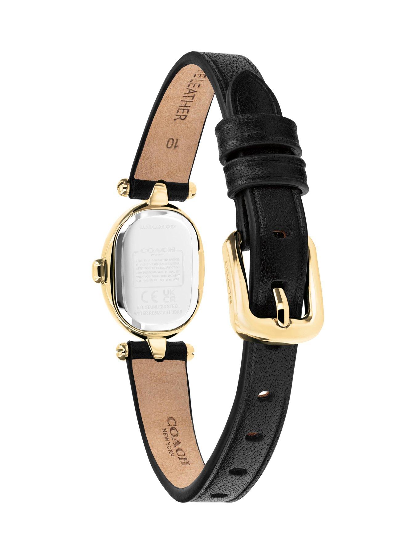 Image 3 of 4 of COACH Ladies Sammy Black Leather Strap Watch