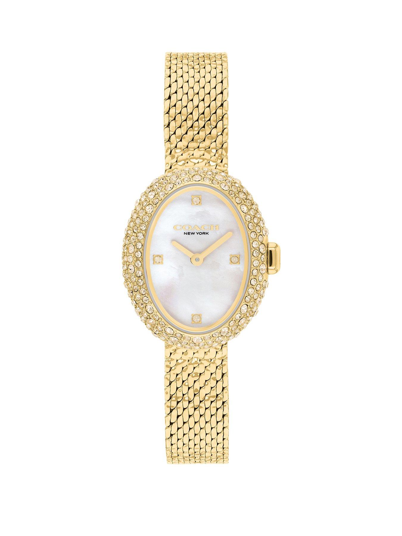 Image 1 of 4 of COACH Ladies Sammy Gold Mesh Bracelet Watch