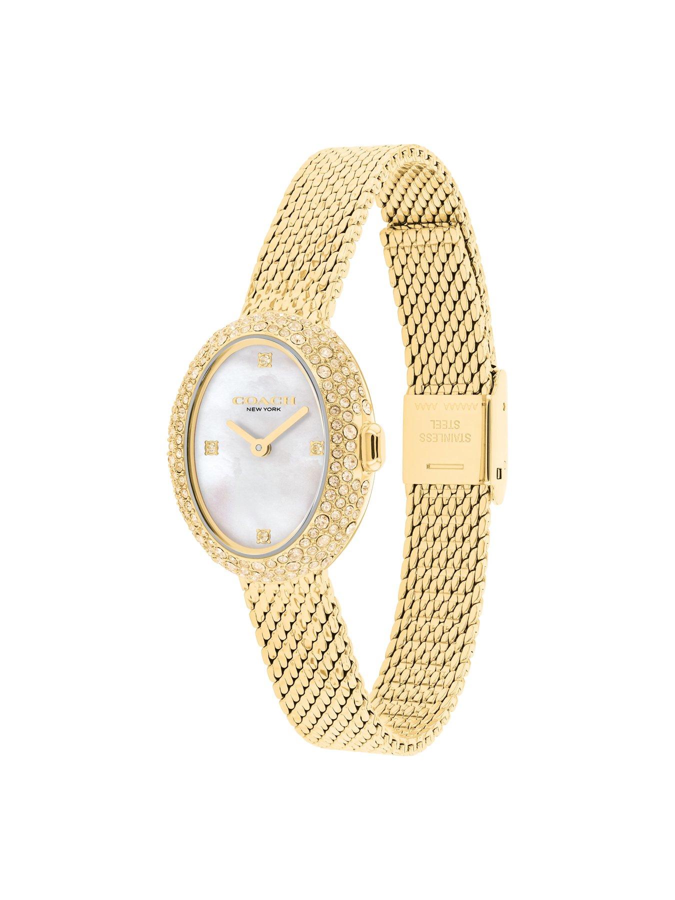 Image 2 of 4 of COACH Ladies Sammy Gold Mesh Bracelet Watch