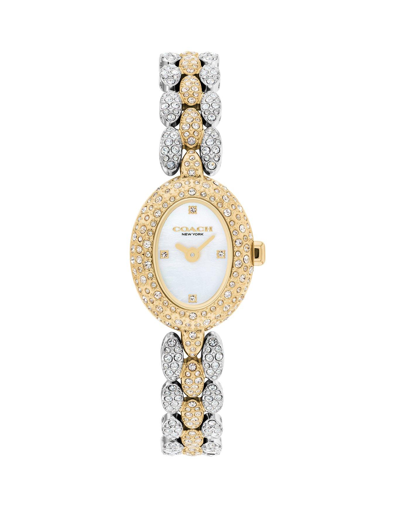 Image 1 of 4 of COACH Ladies Sammy Two-Tone Crystal Bracelet Watch