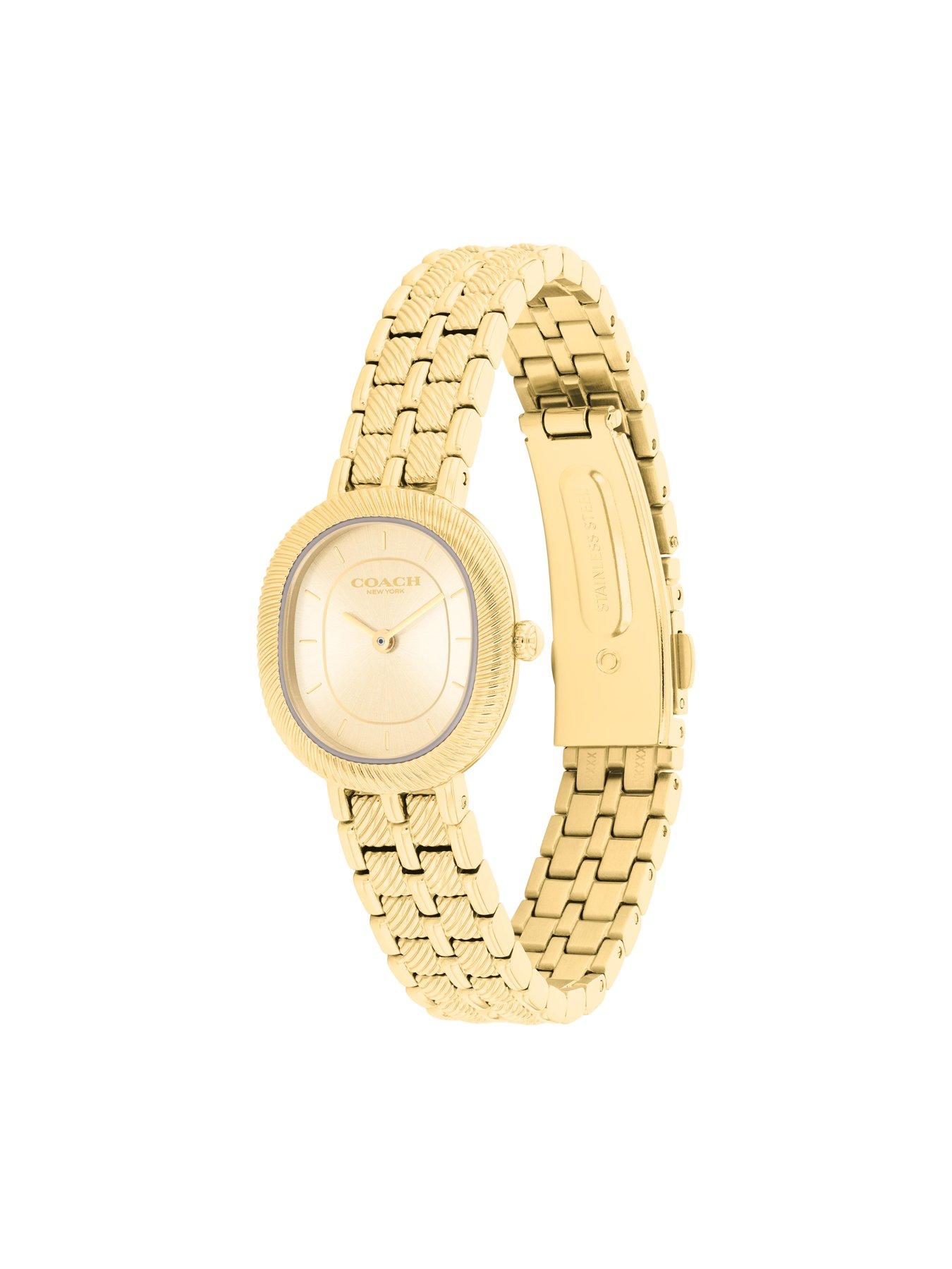 Image 2 of 7 of COACH Ladies Harlow Gold Plated Bracelet Watch