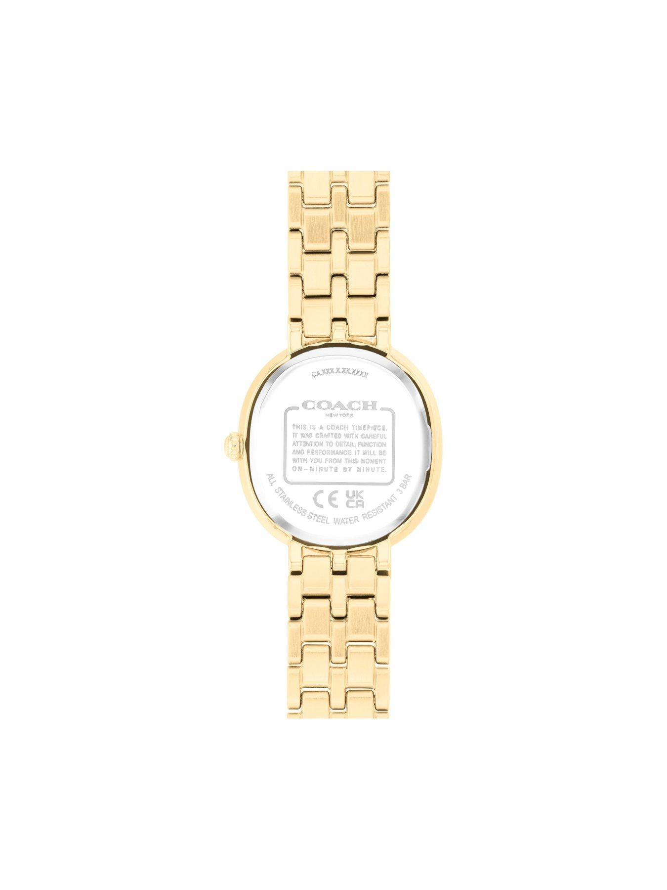 Image 3 of 7 of COACH Ladies Harlow Gold Plated Bracelet Watch