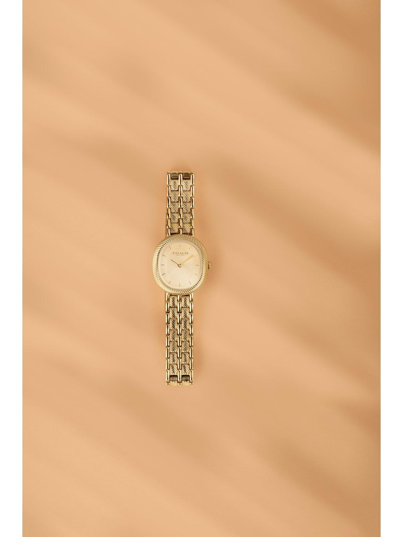 Image 4 of 7 of COACH Ladies Harlow Gold Plated Bracelet Watch