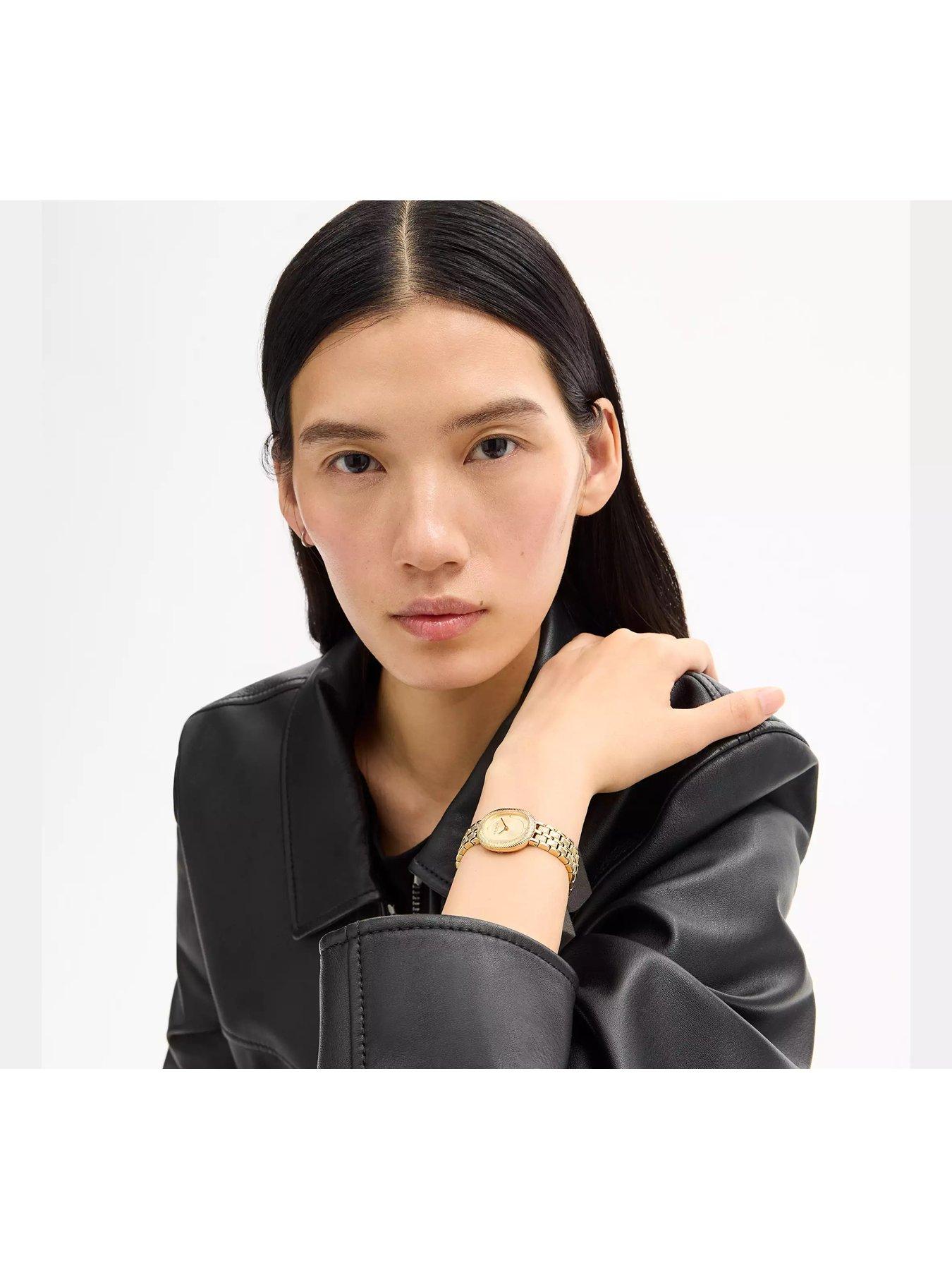 Image 5 of 7 of COACH Ladies Harlow Gold Plated Bracelet Watch