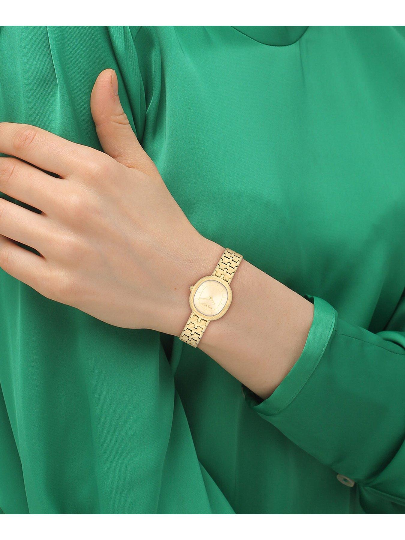Image 6 of 7 of COACH Ladies Harlow Gold Plated Bracelet Watch