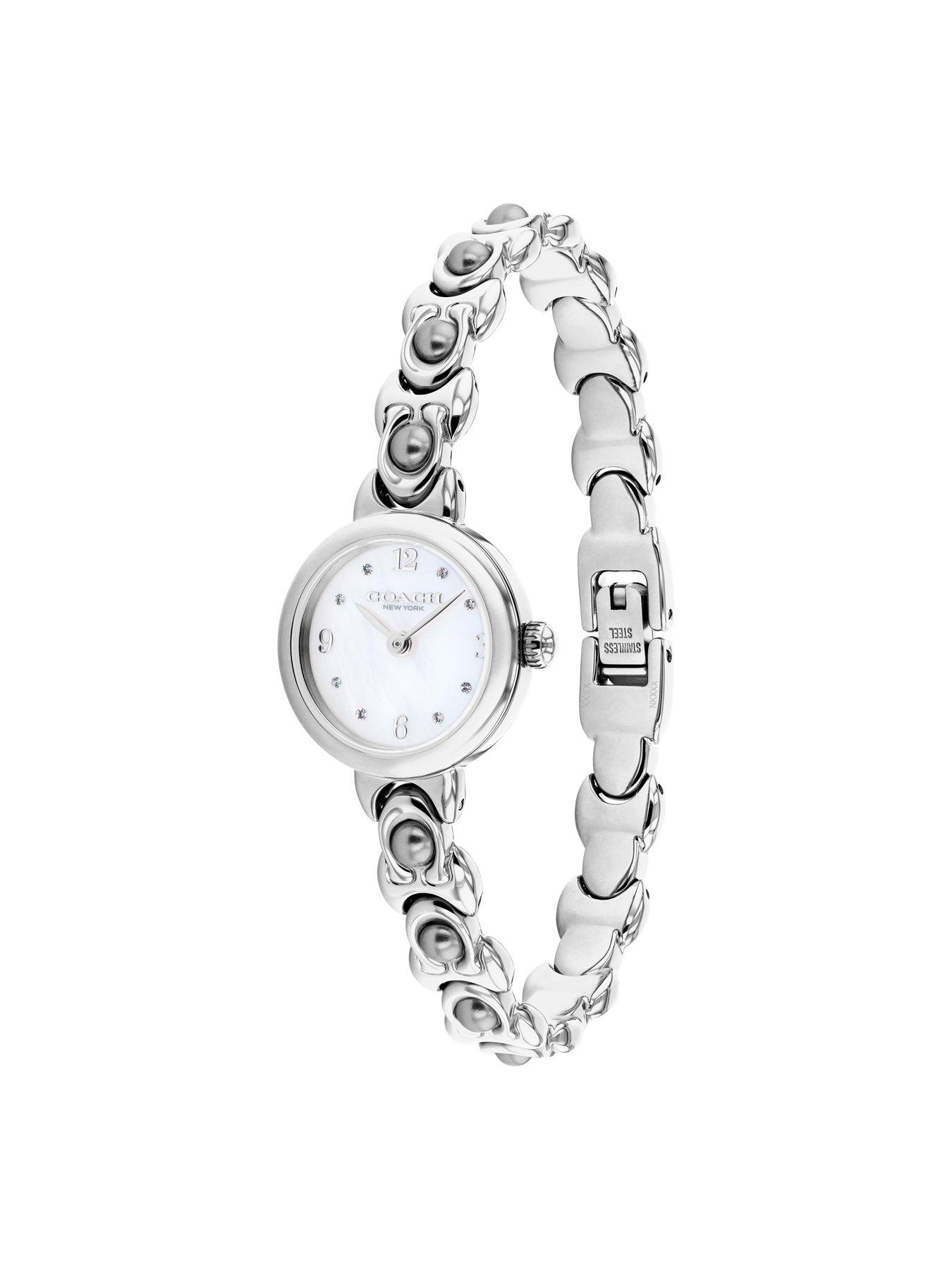 Image 2 of 4 of COACH Ladies Iris Stainless Steel with Pearl Bracelet  Watch