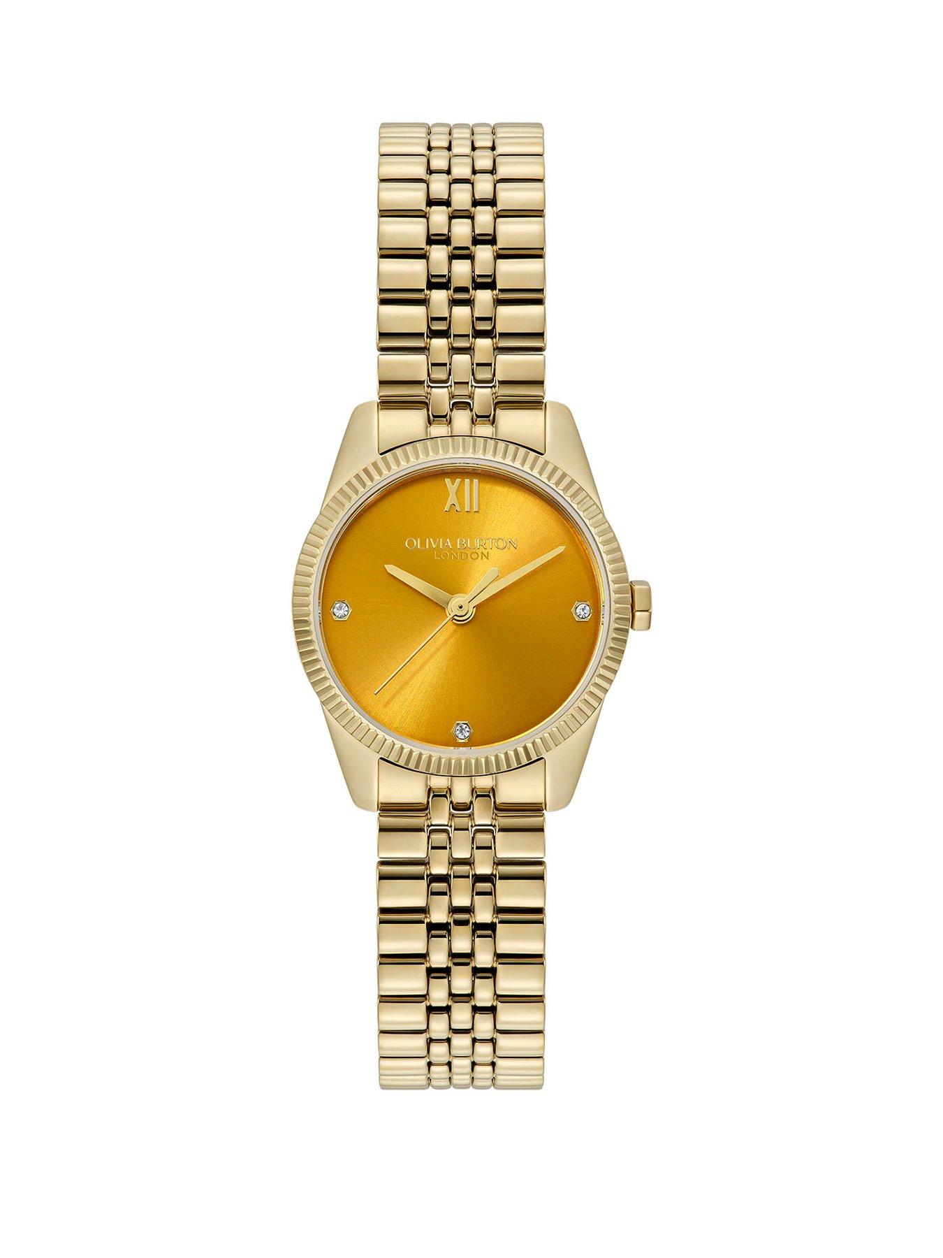 Olivia Burton 25mm Highbury Gold Sunray Watch