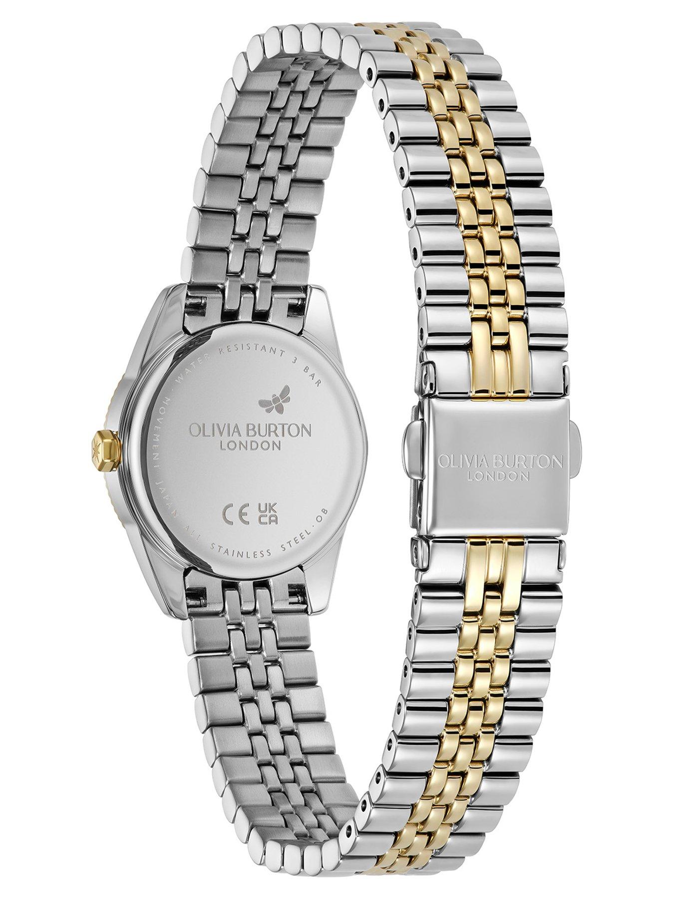 Image 4 of 8 of Olivia Burton 25mm Highbury Green Sunray Two Tone Watch