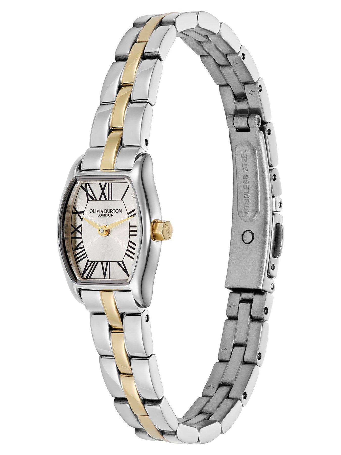 Image 2 of 8 of Olivia Burton 18mm Cambridge Champagne Sunray Two Tone Watch