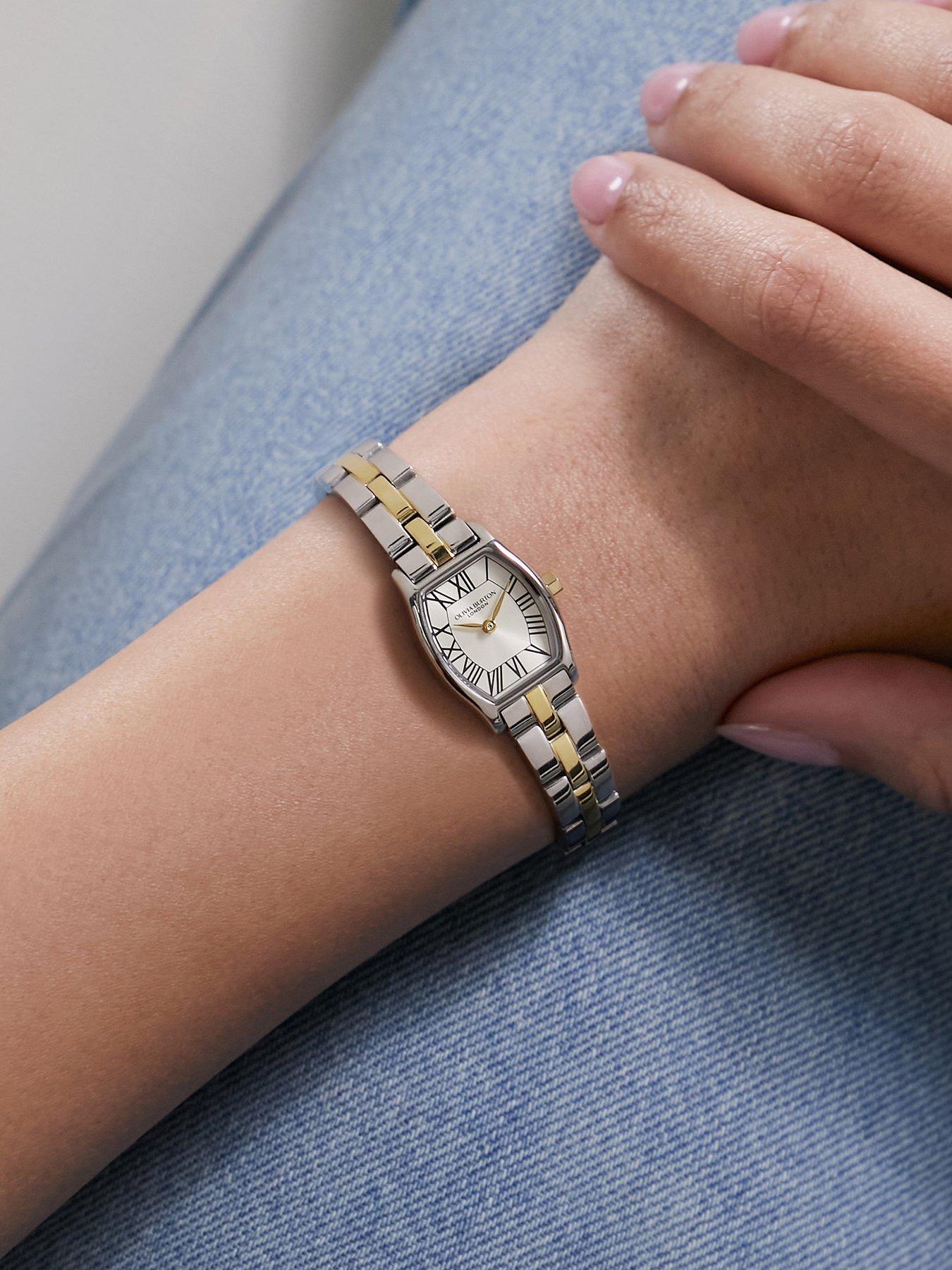 Image 3 of 8 of Olivia Burton 18mm Cambridge Champagne Sunray Two Tone Watch