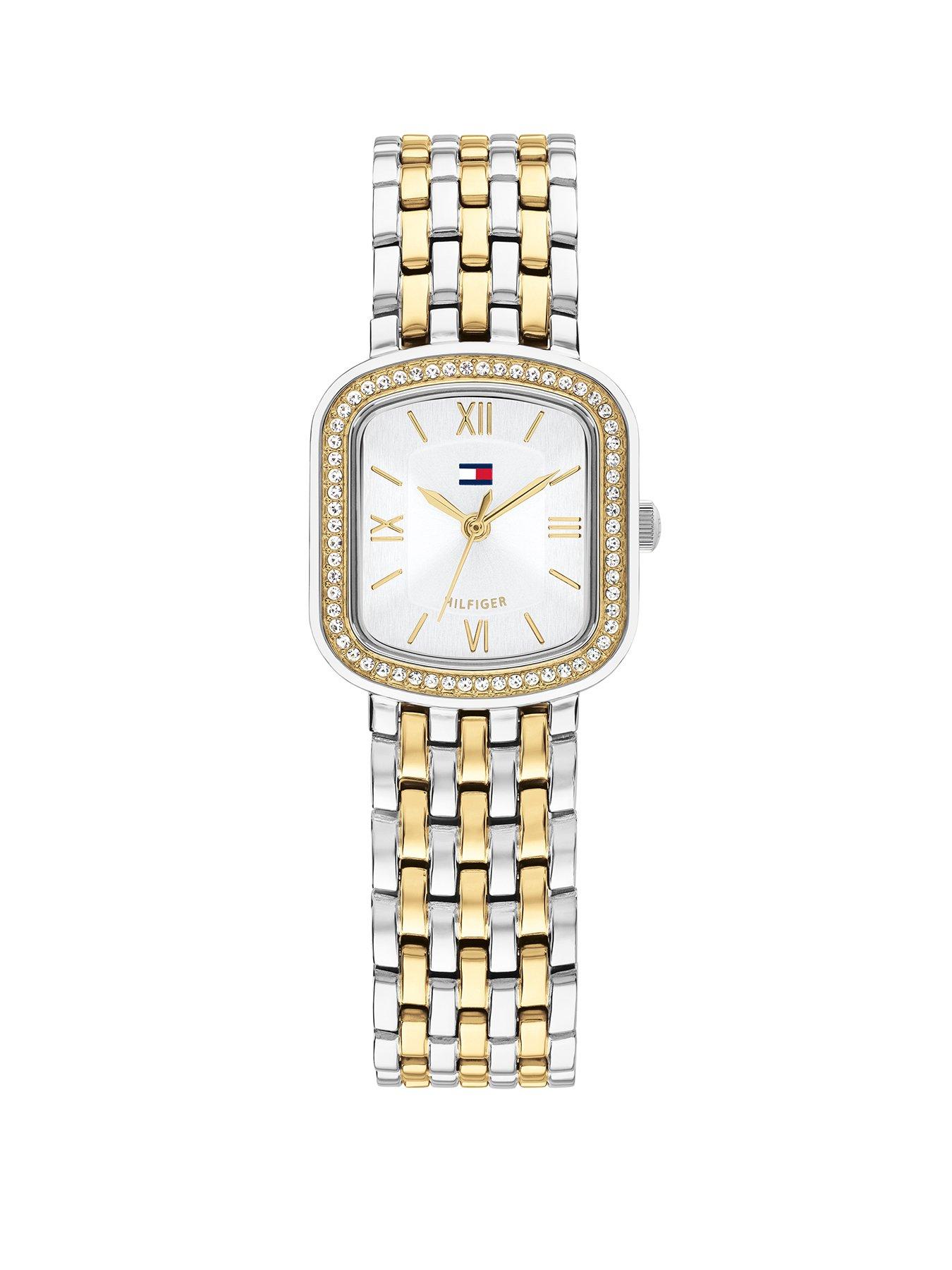 Tommy Hilfiger Tommy Hilfiger Women's Two Toned Stainless Steel and Gold IP Bracelet Watch
