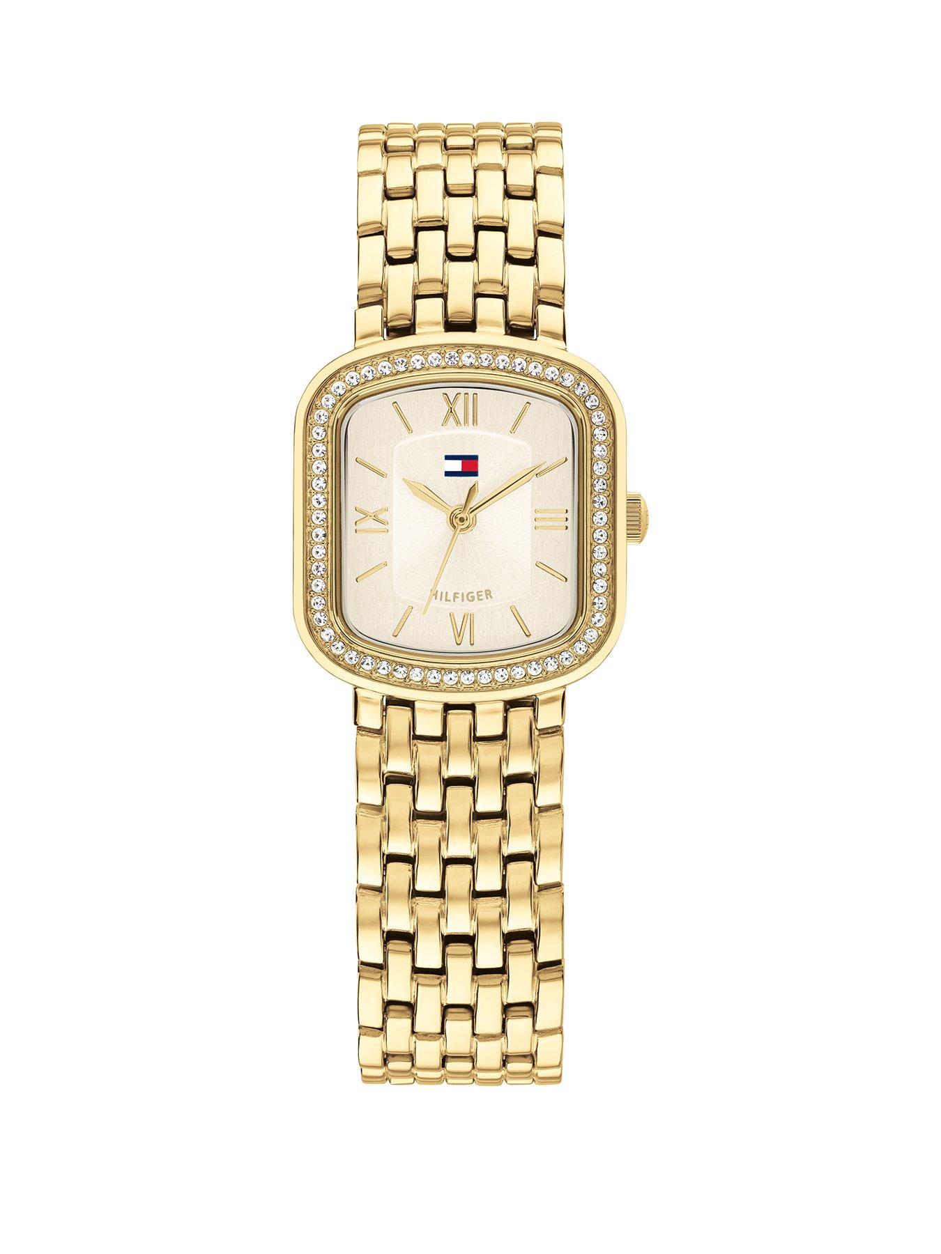 Image 1 of 5 of Tommy Hilfiger Women's Gold IP Bracelet Watch