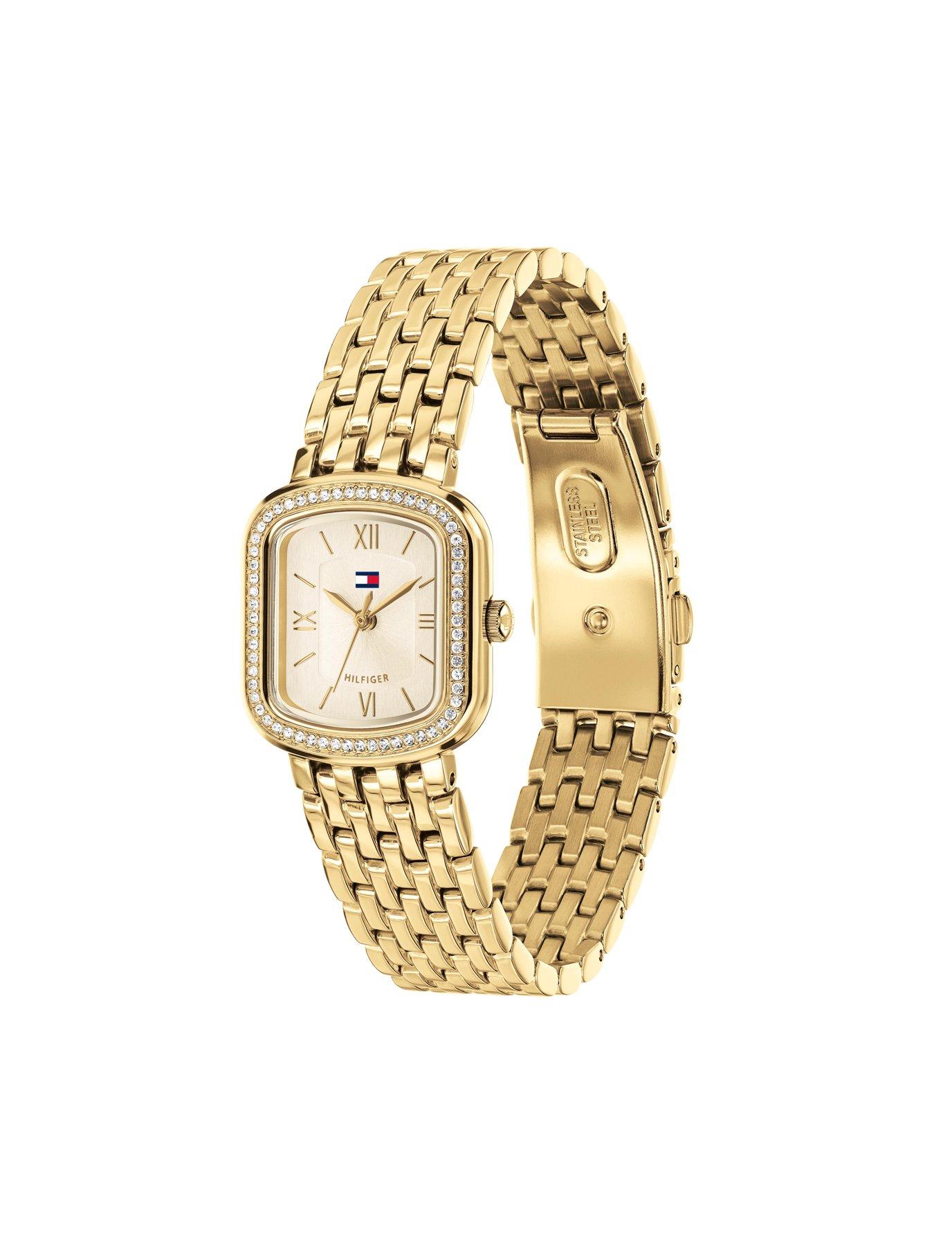 Image 2 of 5 of Tommy Hilfiger Women's Gold IP Bracelet Watch