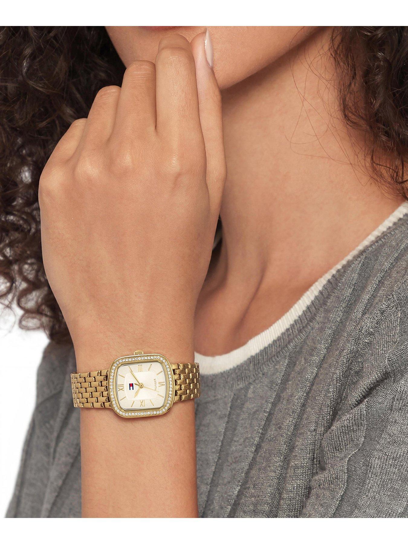 Image 5 of 5 of Tommy Hilfiger Women's Gold IP Bracelet Watch