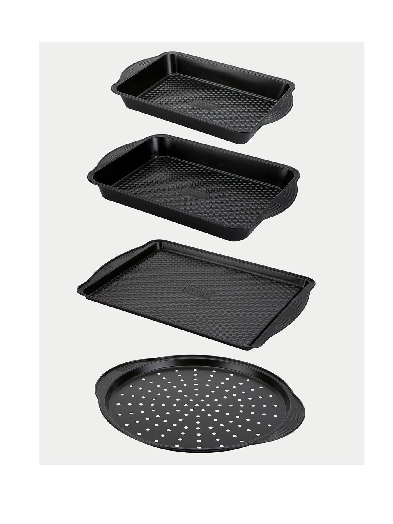 Image 2 of 7 of Prestige Aerolift 4 Piece Set - Medium &amp; Large Roast &amp; Bake Tray, Large Oven Tray &amp; Pizza Crisper