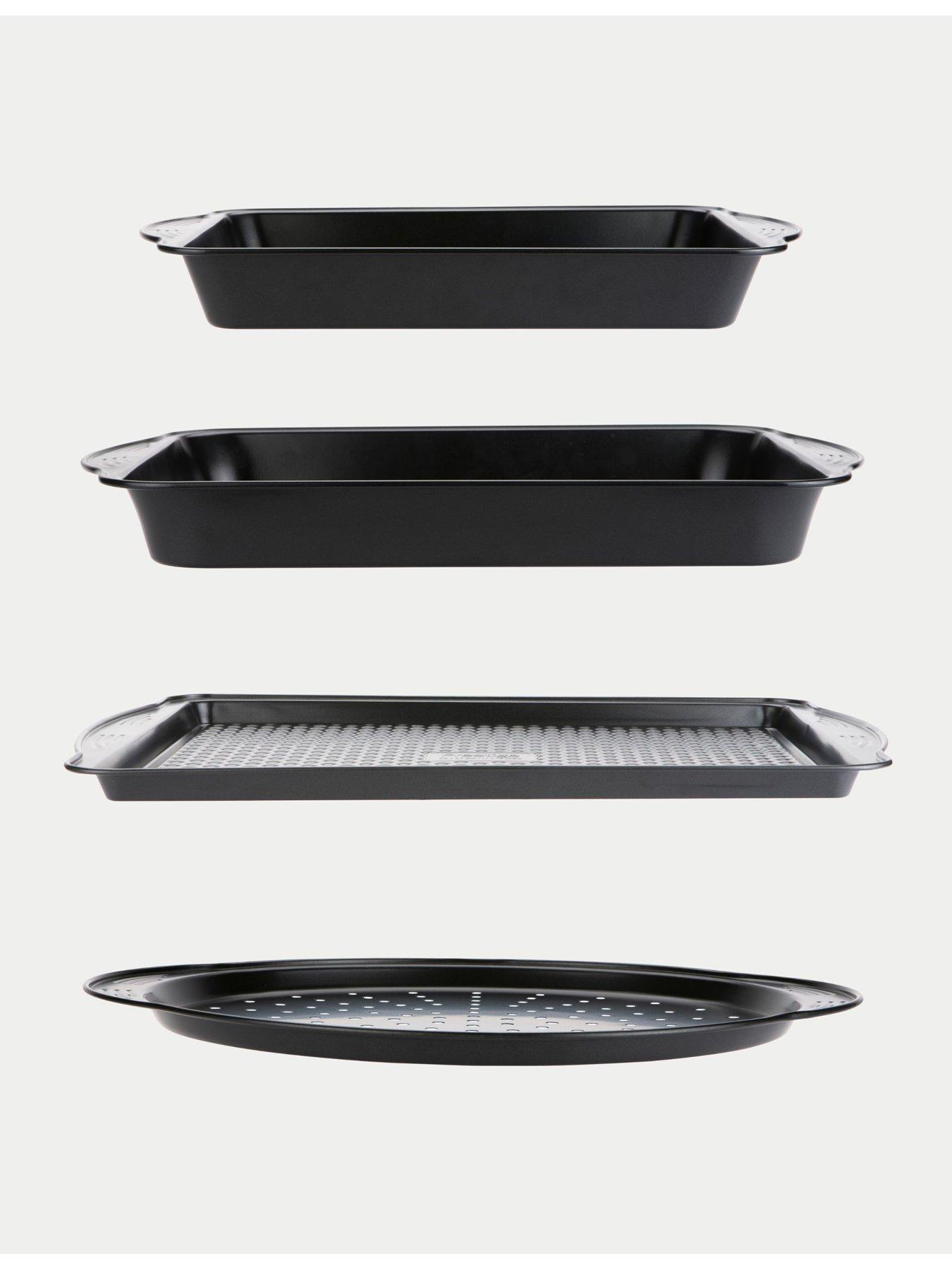 Image 3 of 7 of Prestige Aerolift 4 Piece Set - Medium &amp; Large Roast &amp; Bake Tray, Large Oven Tray &amp; Pizza Crisper