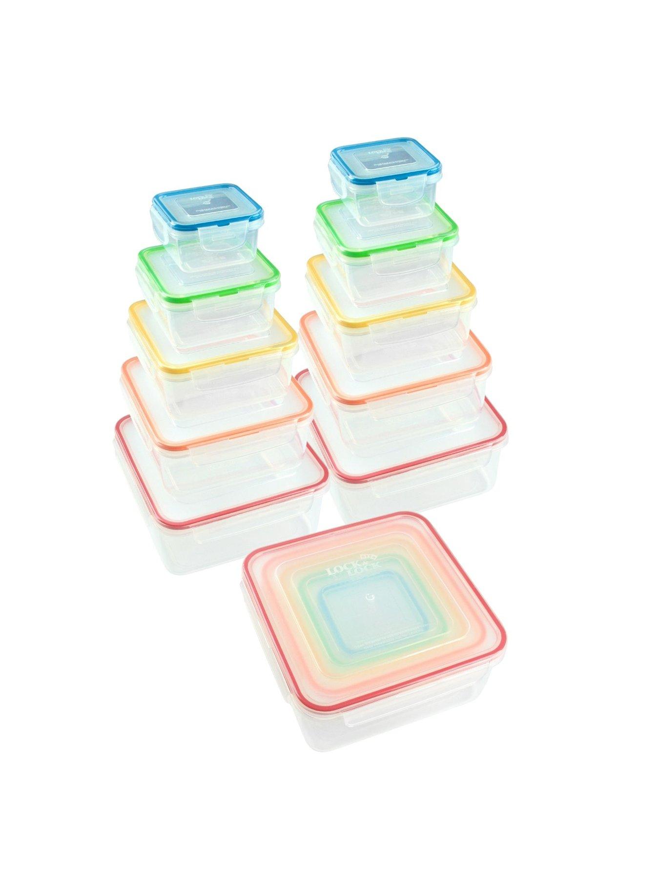 Image 1 of 4 of Lock and Lock Classic 10pce Square Nesting Set (2 X Square Sets Hpl980clq5)