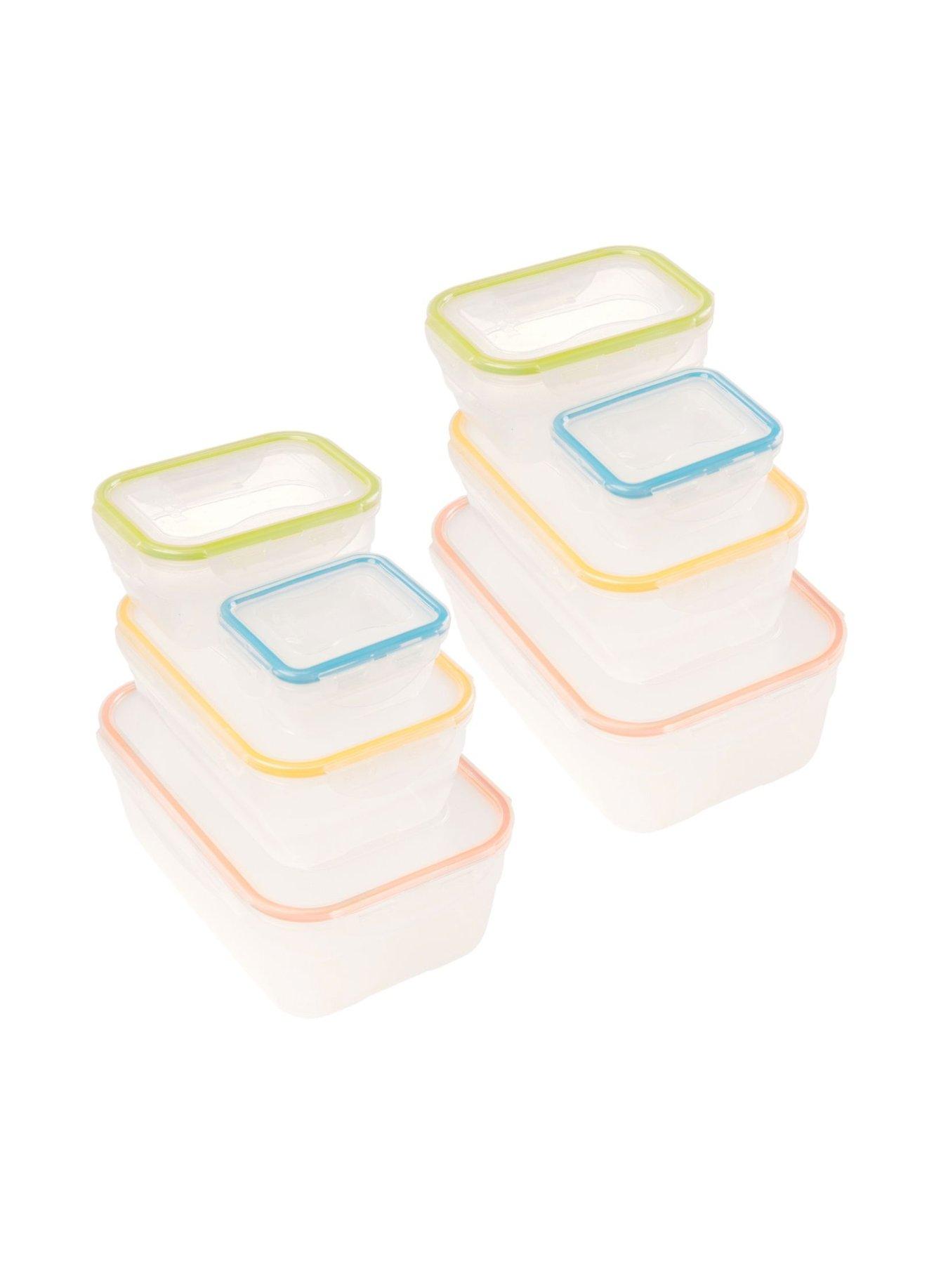 Image 1 of 5 of Lock and Lock Classic 8 Piece Rectangular Nesting Container Set