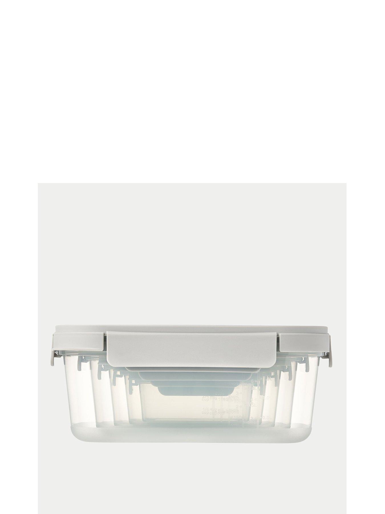 Image 2 of 7 of LocknLock NestnLock 10 Piece Container Set blue &amp; Sage Lids