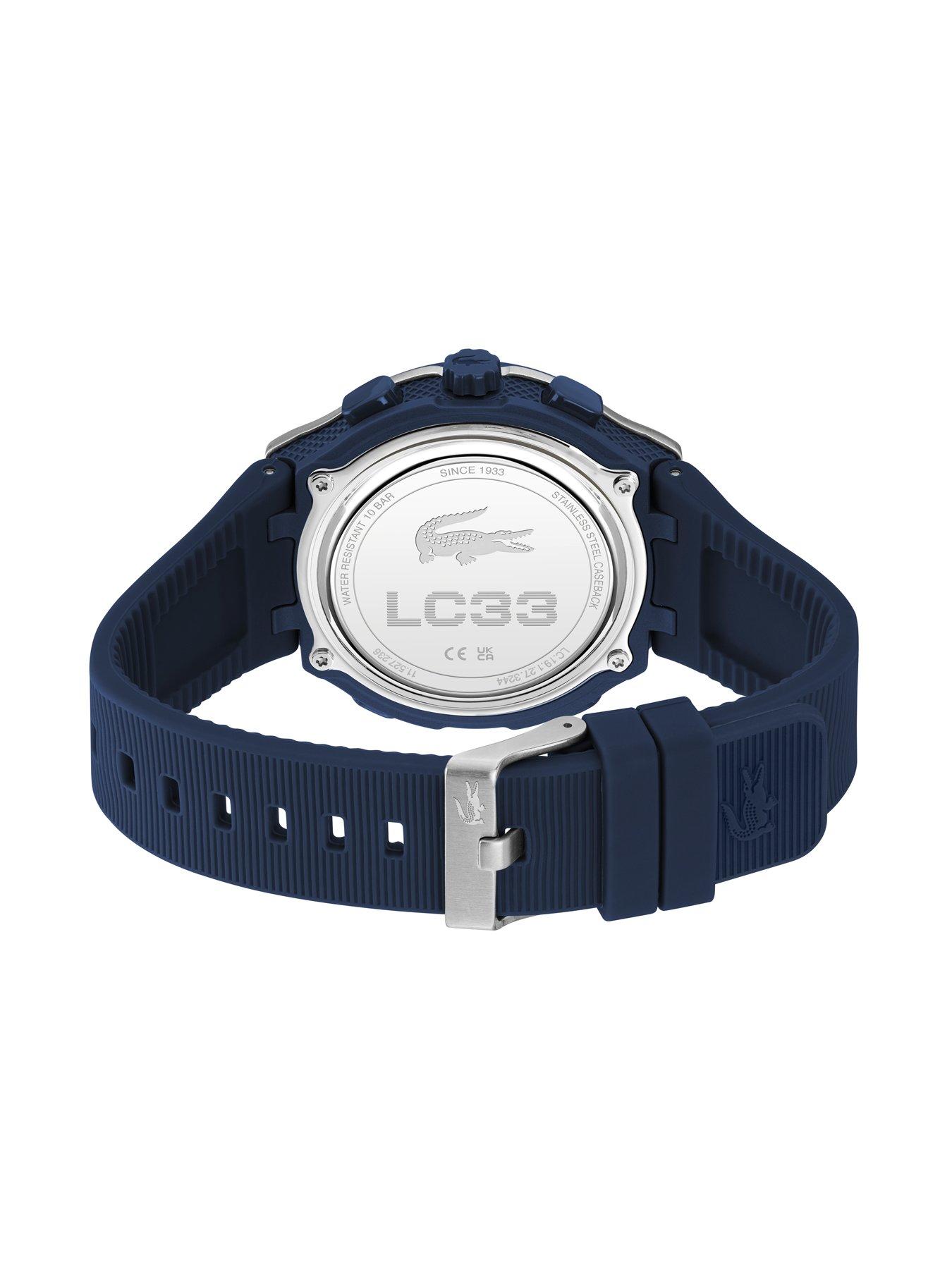Image 3 of 5 of Lacoste Men's LC33 Navy Silicone Analog-Digital Watch